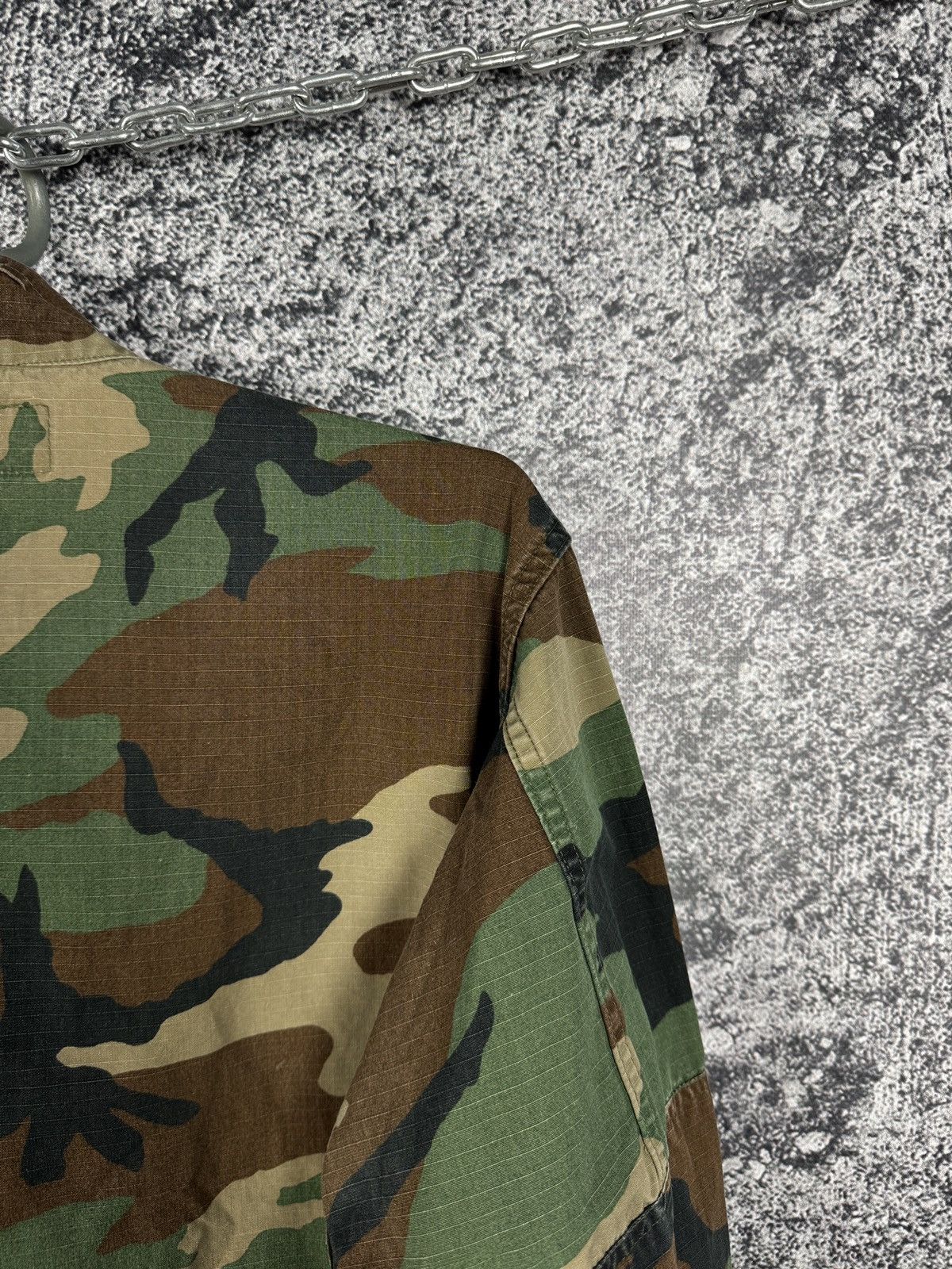 Vintage US ARMY Military Combat Camo Jacket Shirt U.S. Air Force Size US S / EU 44-46 / 1 - 12 Thumbnail
