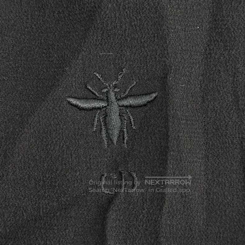 Dior Dior Black bee logo streamer mulberry silk sleeveless shir Size XS / US 0-2 / IT 36-38 - 7 Thumbnail