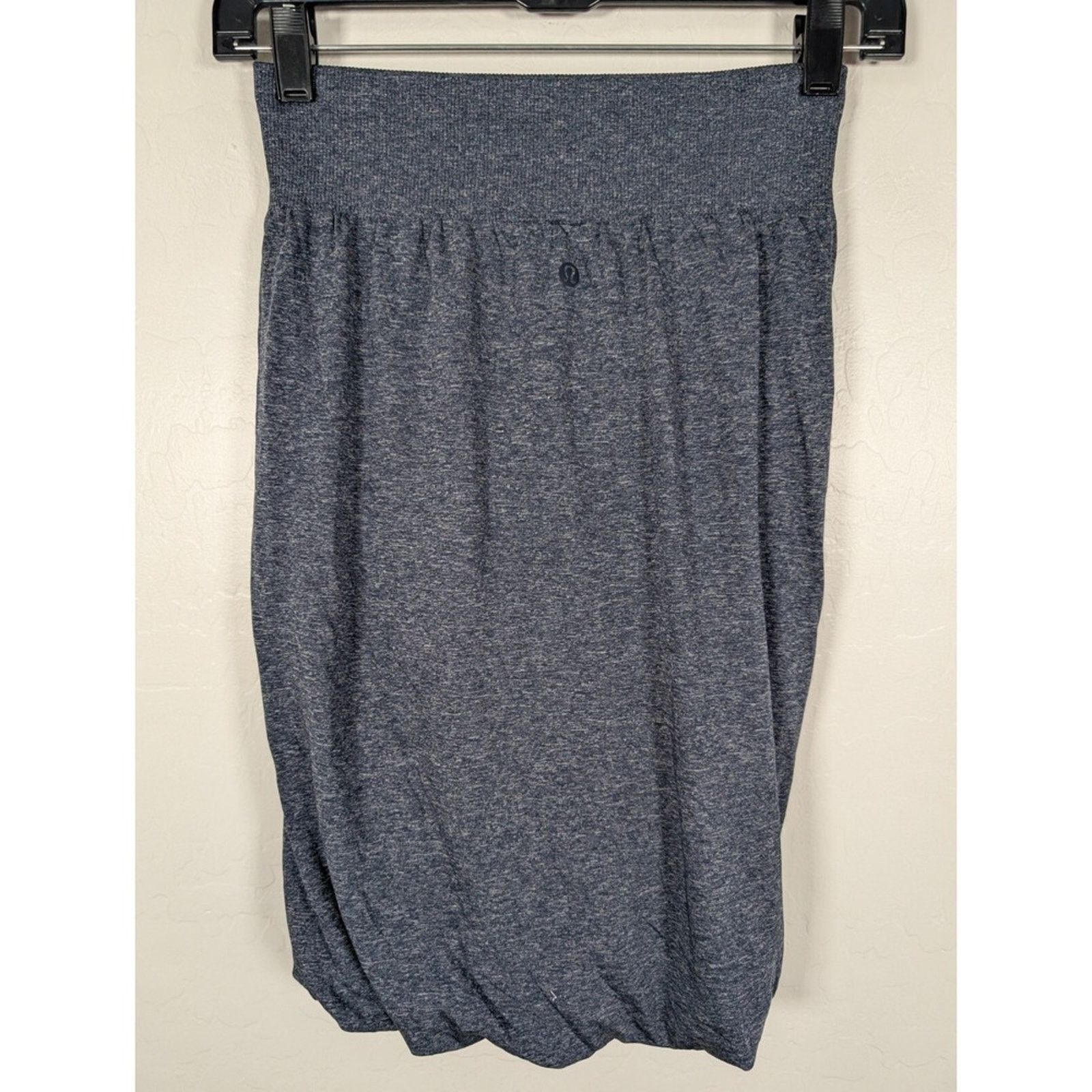 Lululemon lululemon athletica Heathered Navy Blue Pull-On Midi Skirt Size 32" / US 10 / IT 46 - 2 Thumbnail