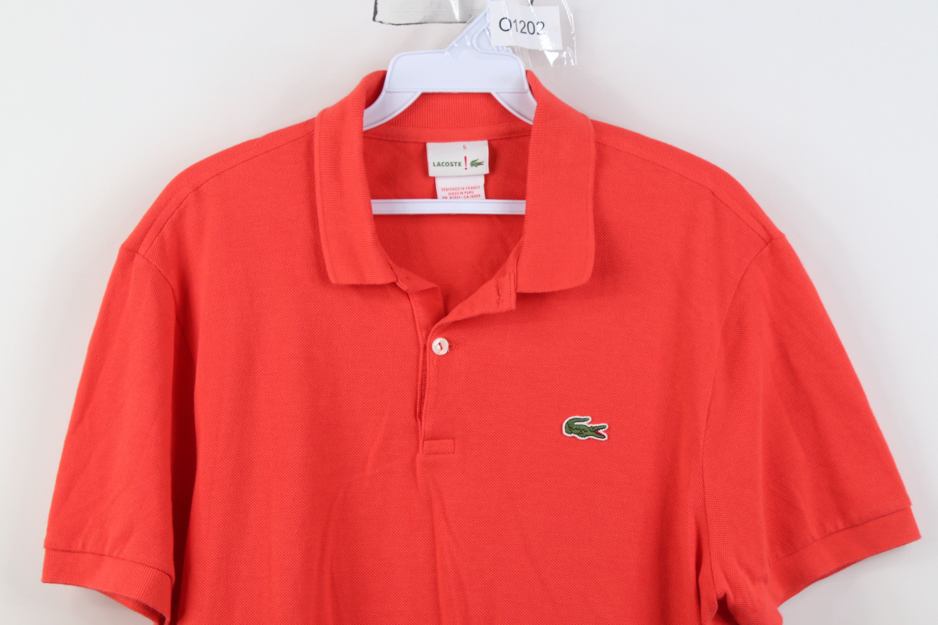 Lacoste Lacoste Live ! Croc Logo Knit Golf POlo Shirt Salmon Pink Size US M / EU 48-50 / 2 - 2 Thumbnail