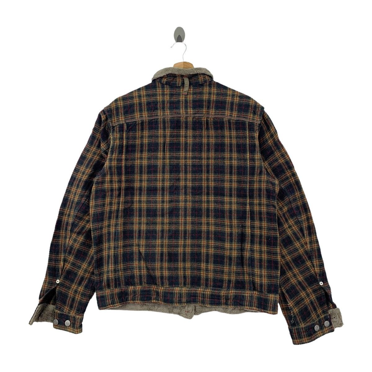 Designer Vintage BALL Italian Designer Checkered Wool Bomber Jacket Size US M / EU 48-50 / 2 - 2 Thumbnail