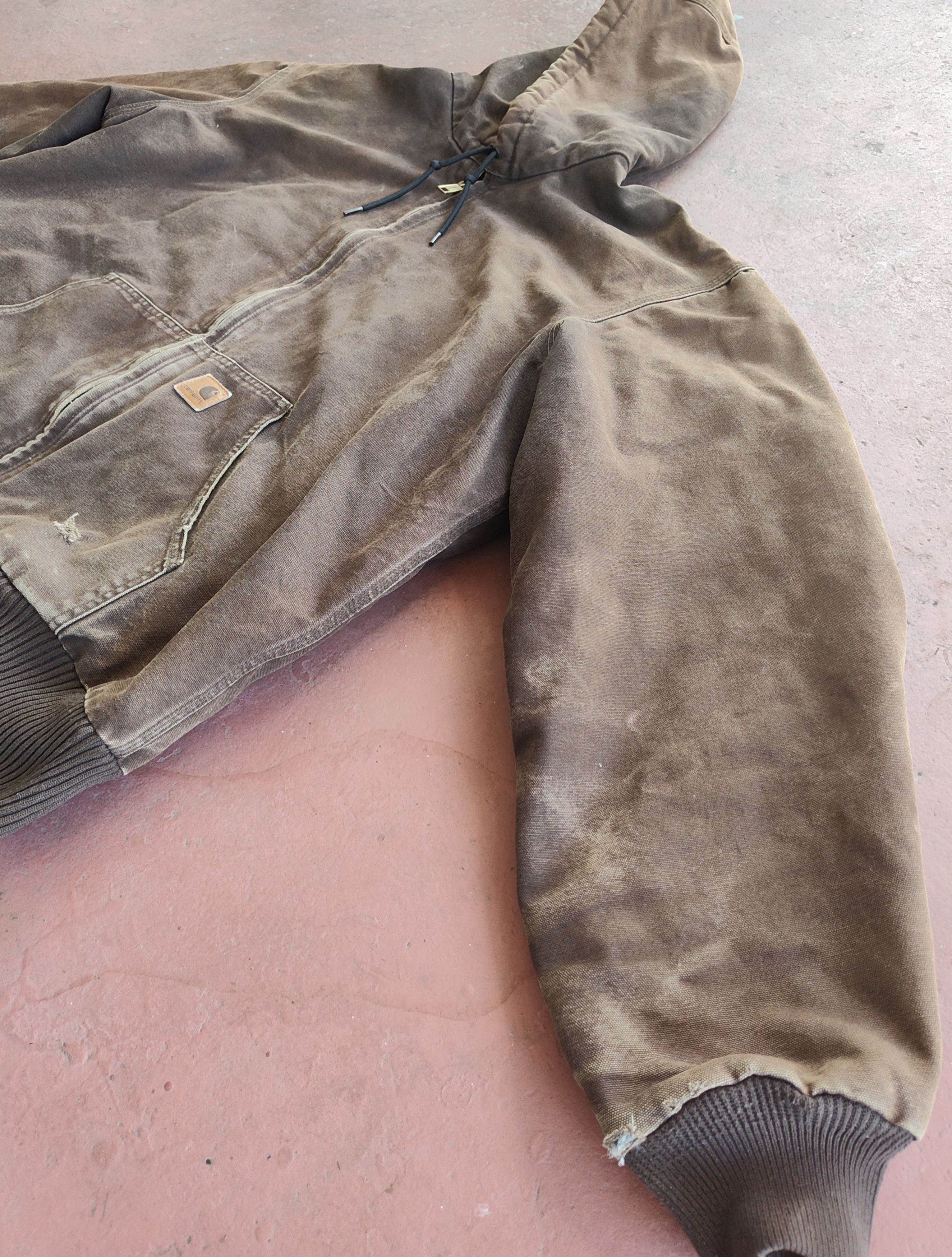 Carhartt Carhartt J130 DKB XL Tall vtg Jacket Faded Brown Quilt Size US XL / EU 56 / 4 - 2 Thumbnail