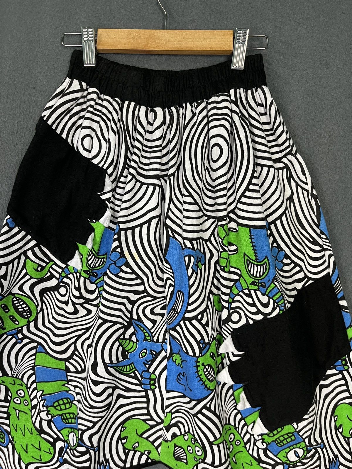 Japanese Brand Hiprocker Monster Alien All Over Print Drop Crotch Pants Size US 31 - 3 Thumbnail