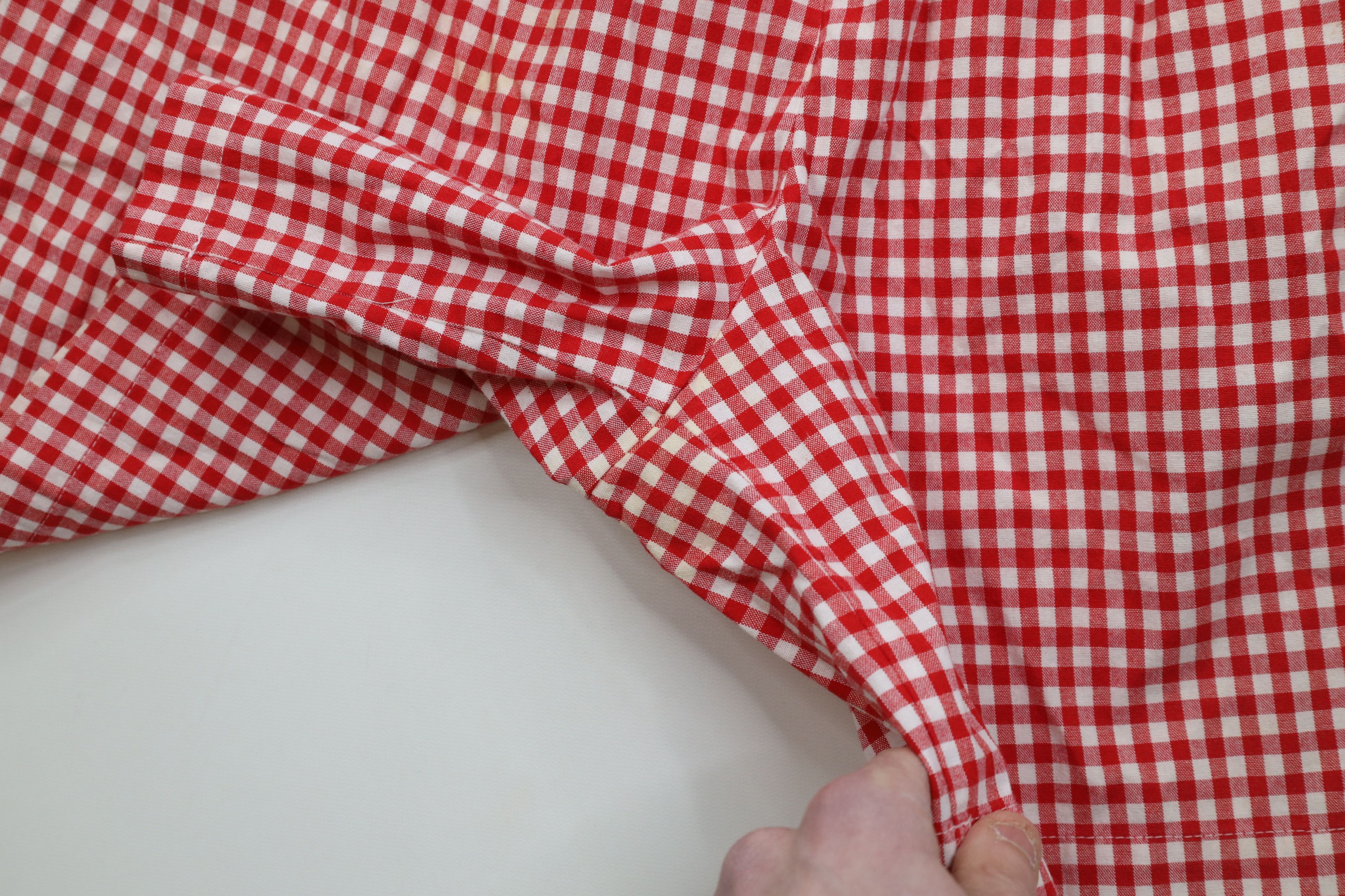 Vintage Vintage 90s Streetwear Country Western Shorts Gingham Red Size 28" / US 6 / IT 42 - 5 Thumbnail