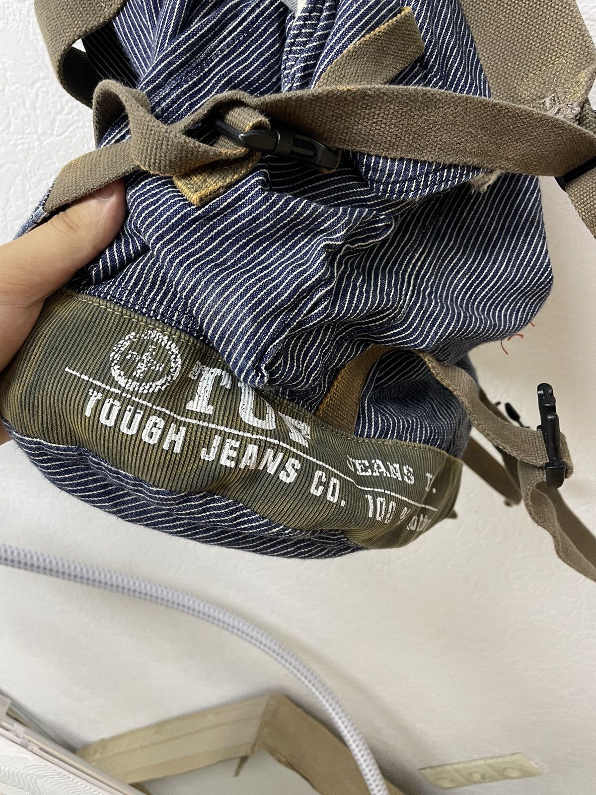 Vintage tough jeansmith 100 % cotton backpak Size 32 - 13 Thumbnail