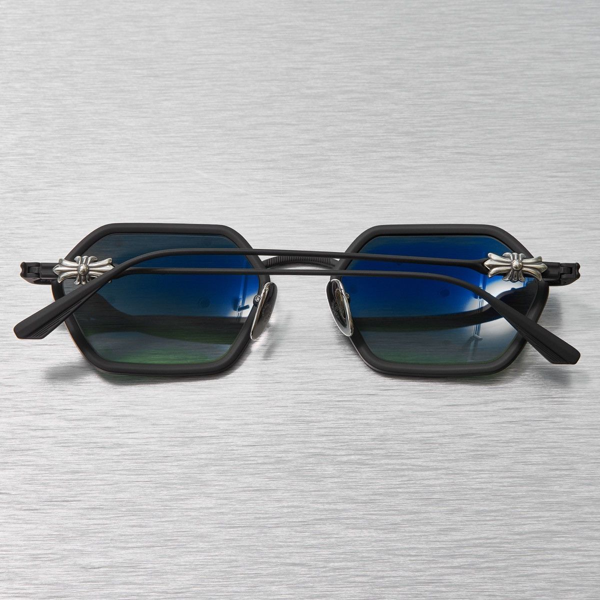 Chrome Hearts CHROME HEARTS DATASS MATTE BLACK SUNGLASSES Size ONE SIZE - 7 Thumbnail