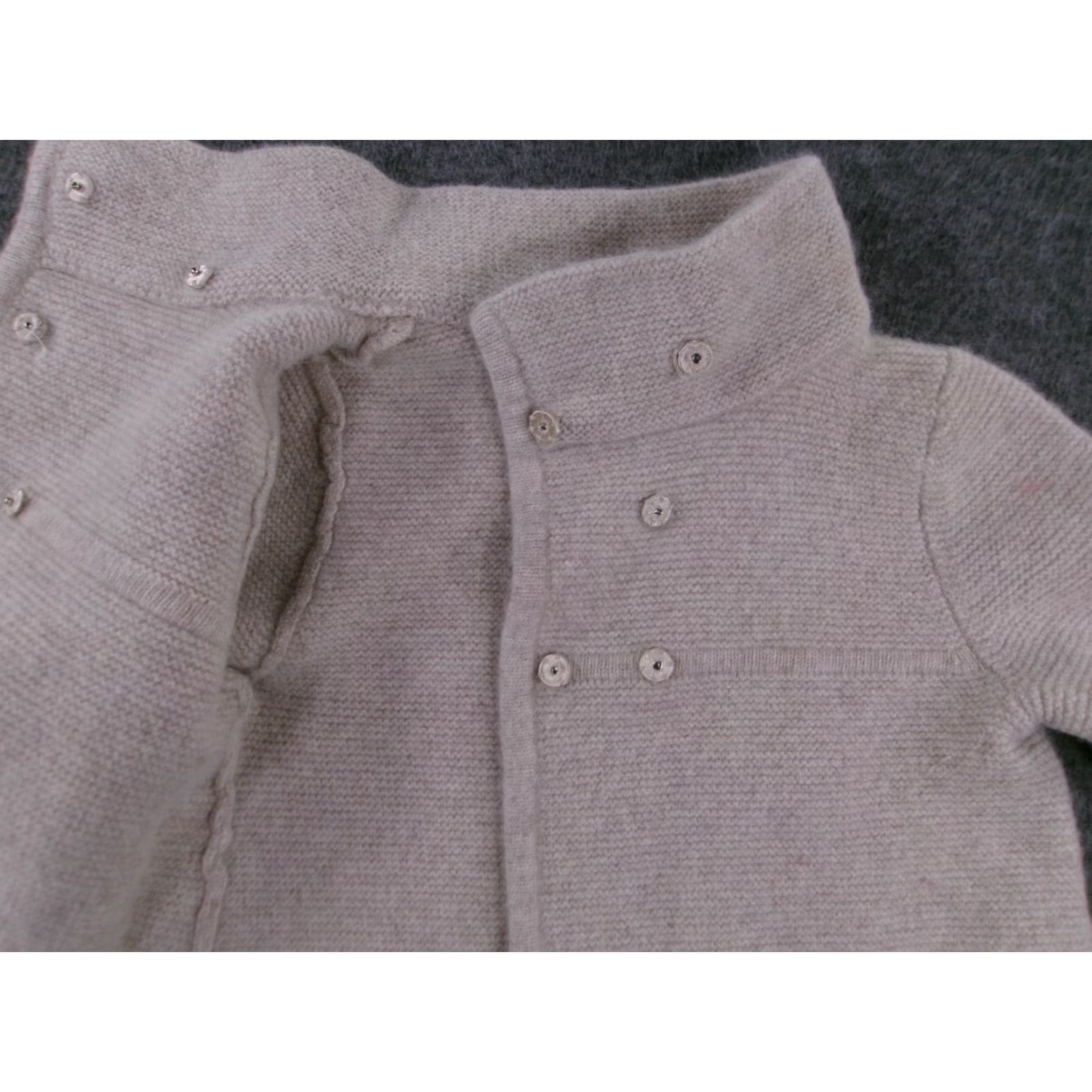 Vintage VINTAGE Jillian Jones Women's Sweater Cardigan 3/4 Sleeve Pink Wool Angora Cotton Classic 90s Casual Size S / US 4 / IT 40 - 6 Thumbnail