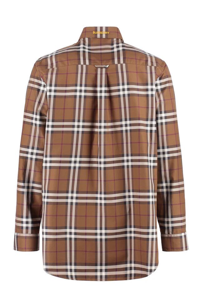 Burberry o1mle0326 Checked Cotton Shirt in Brown Size US S / EU 44-46 / 1 - 2 Thumbnail