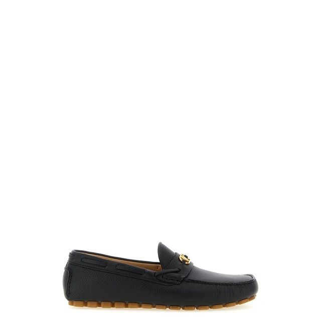 VALENTINO GARAVANI Driver Fastaway Black Loafers New & Authe