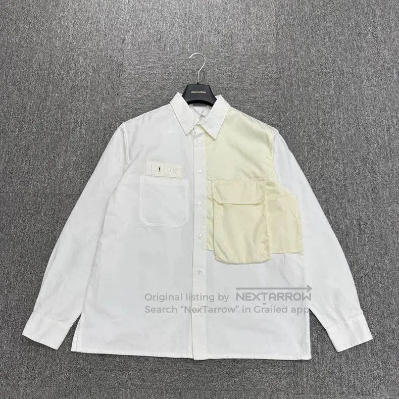 Sacai Dior Sacai Structured Panel Shirt. Size US XXL / EU 58 / 5 - 1 Thumbnail