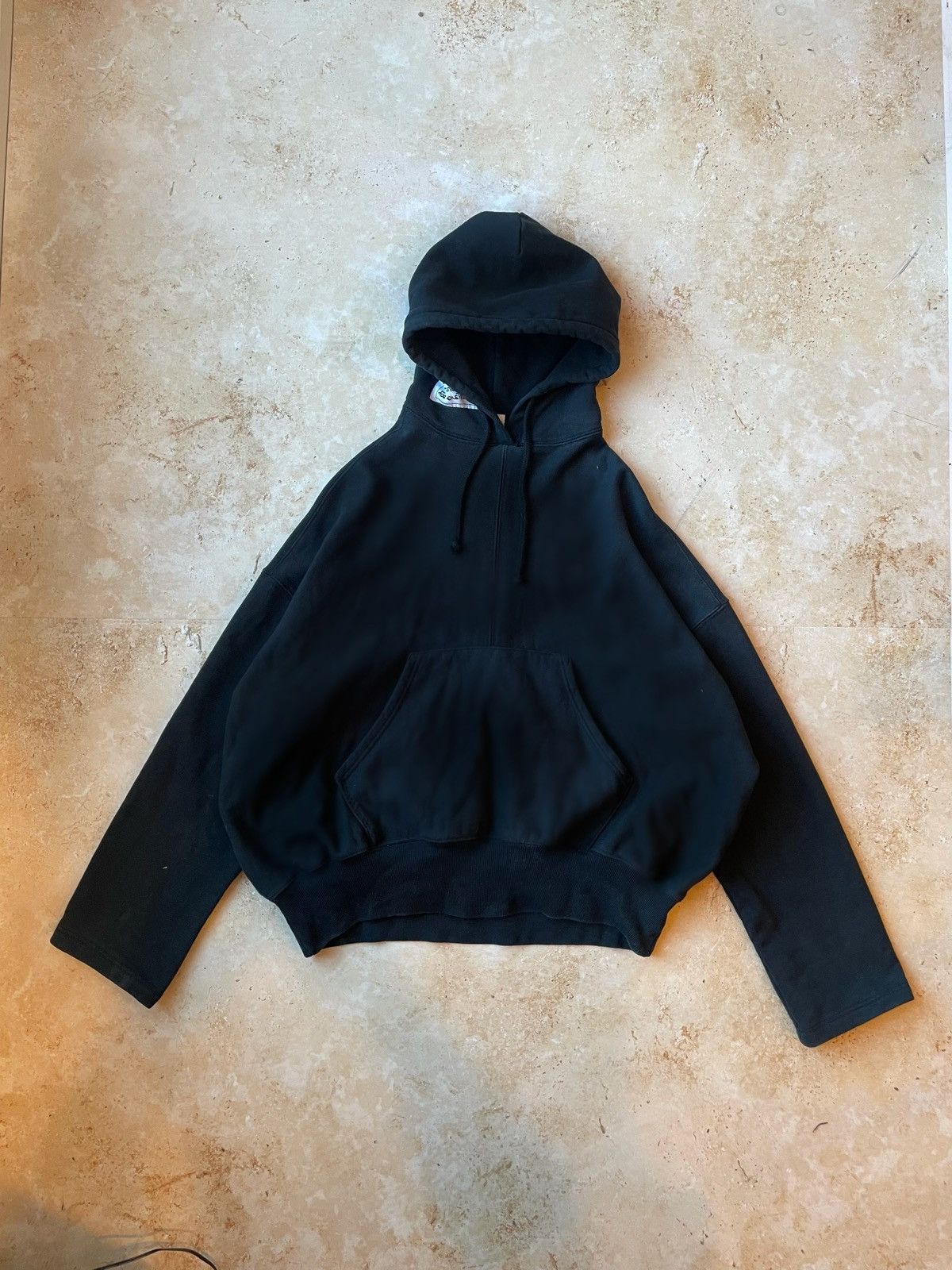 image of Champion Reverse Weave Hoodie in Black, Men's (Size Medium)