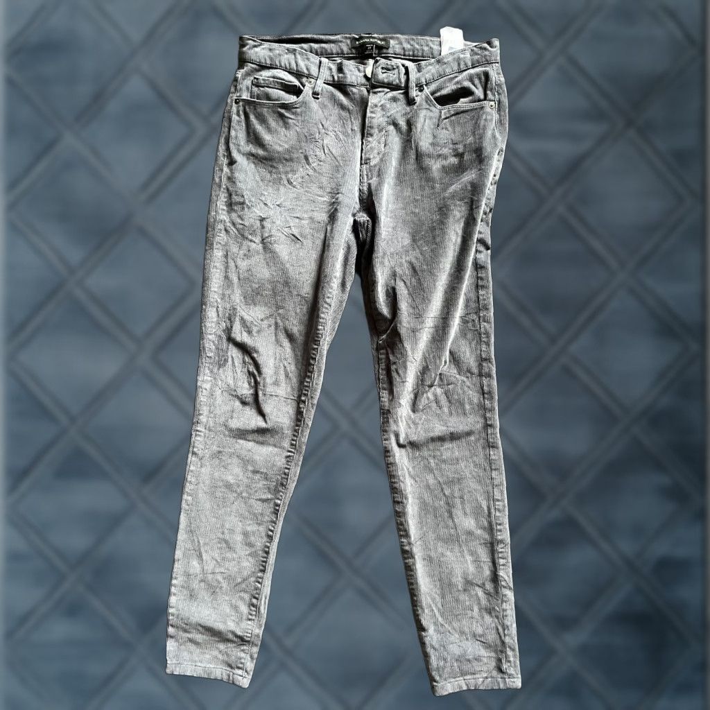 Banana Republic Banana Republic Pants Womens 27 Gray Corduroy Skinny Leg 5 Pocket Ankle Cords Casual Dress Pants Slim Fit 27 in Gray Womens Size 27" / US 4 / IT 40 - 1 Thumbnail