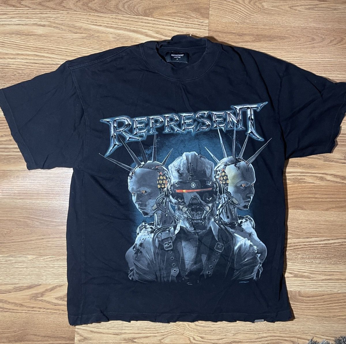 image of Represent Clo. Megadeth Band Tee in Black, Men's (Size Medium)