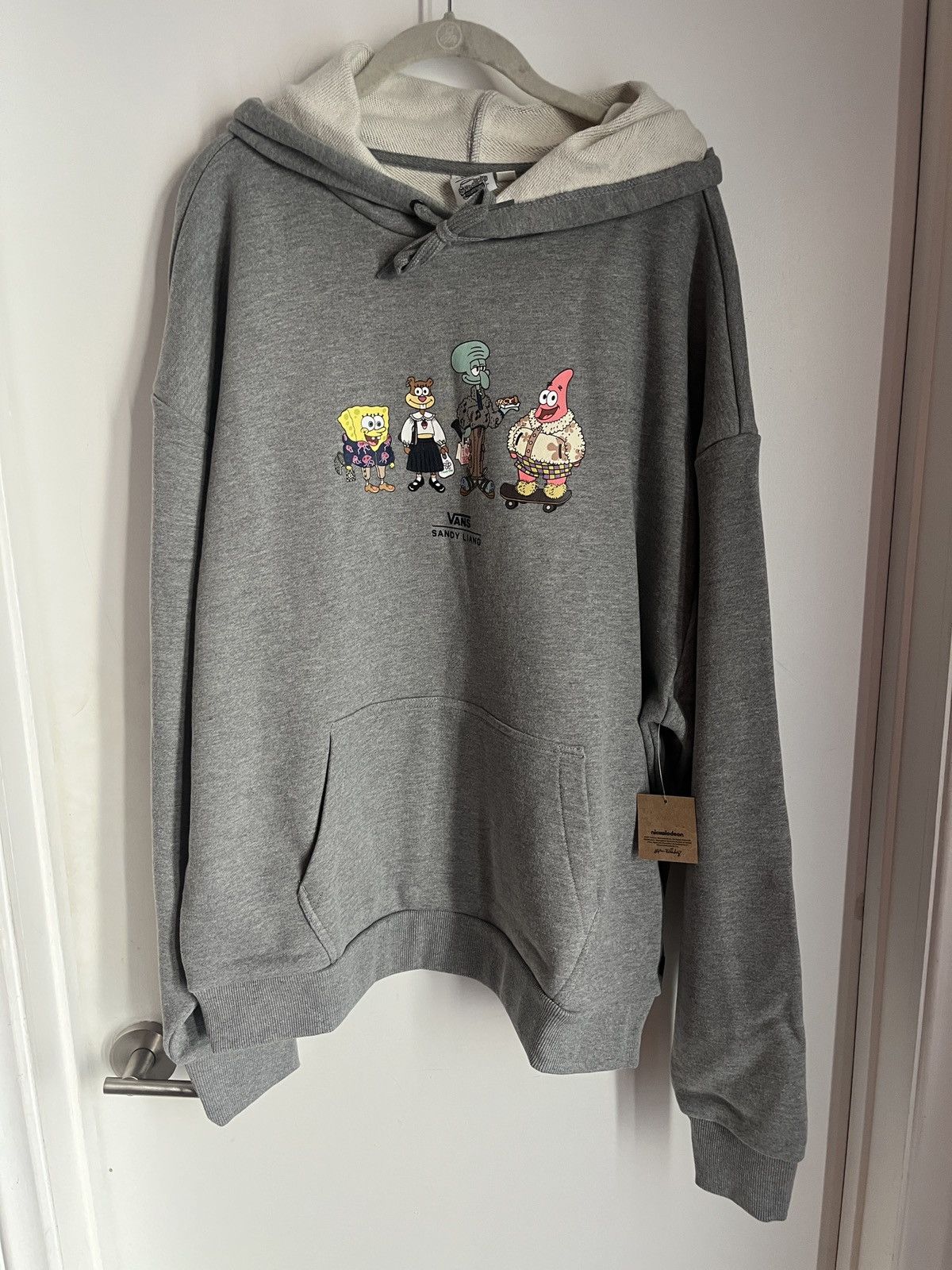 Sandy Liang × Vans NWT Vans X Sandy Liang Spongebob Square Pants Gray Hoodie XL Size XL / US 12-14 / IT 48-50 - 1 Thumbnail