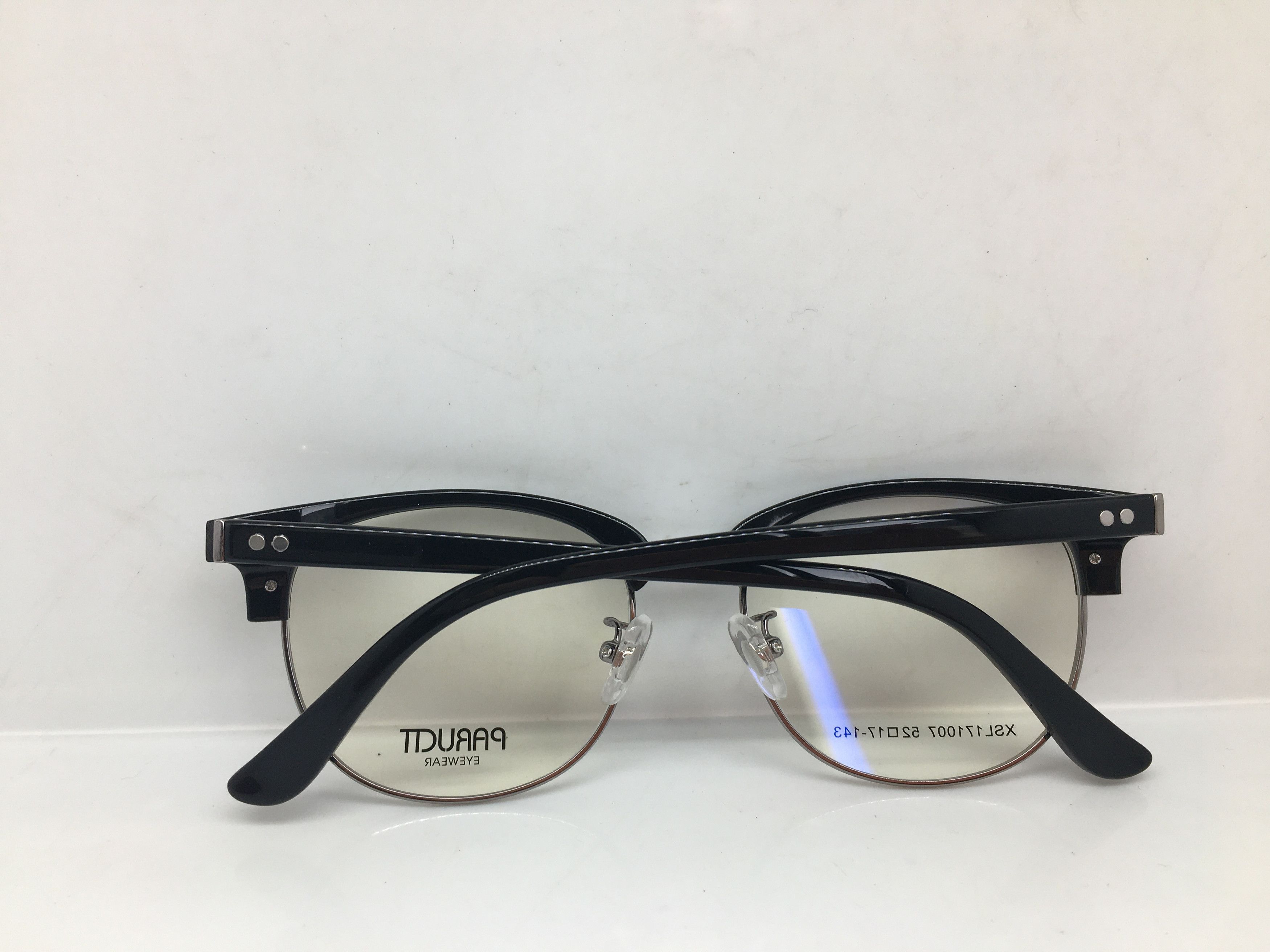 Other Paructt Black Silver Malcolm X Eyeglasses Frame Size ONE SIZE - 7 Thumbnail