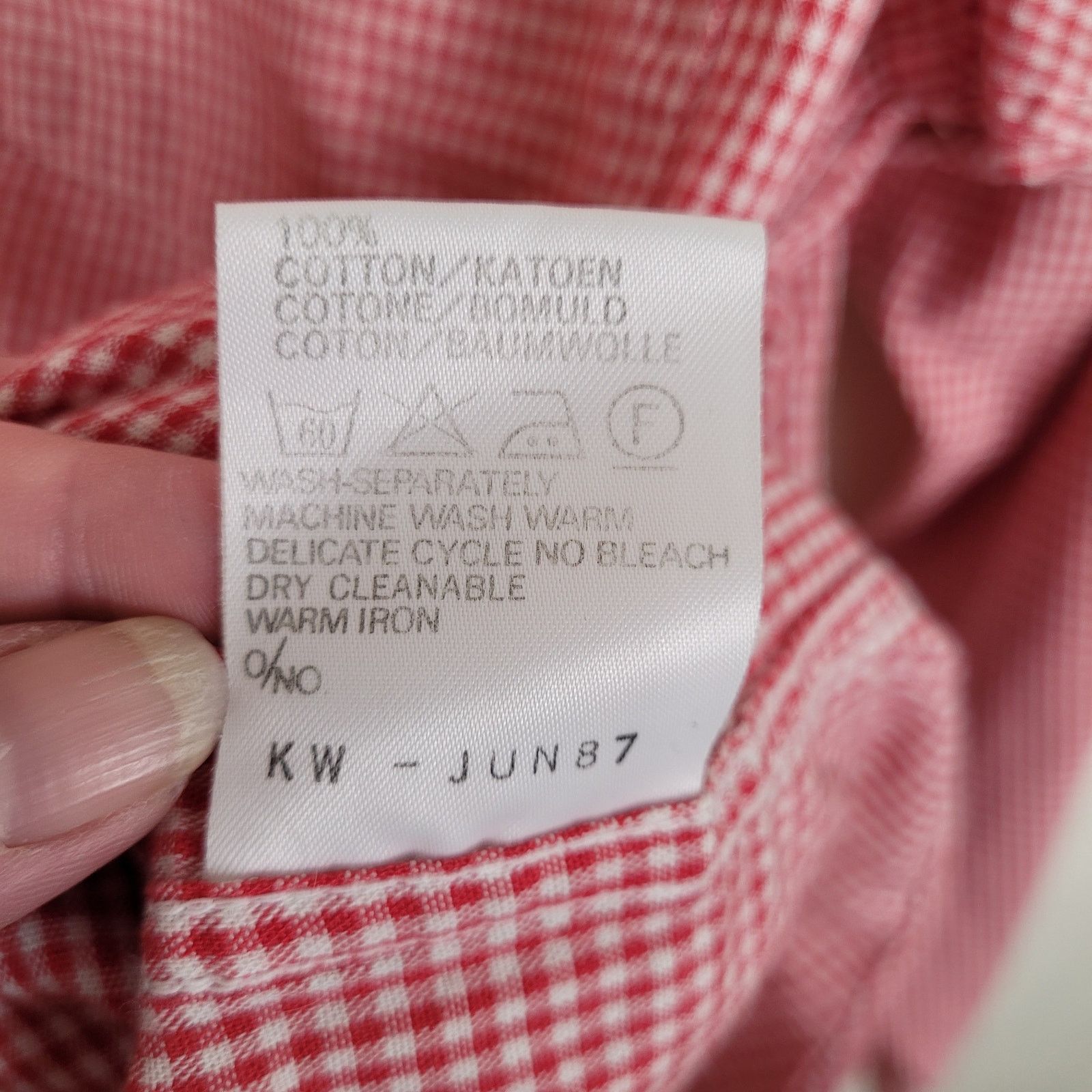 Edwin Vintage Edwin Tokyo Jeans red gingham button up shirt Large Size US L / EU 52-54 / 3 - 5 Thumbnail