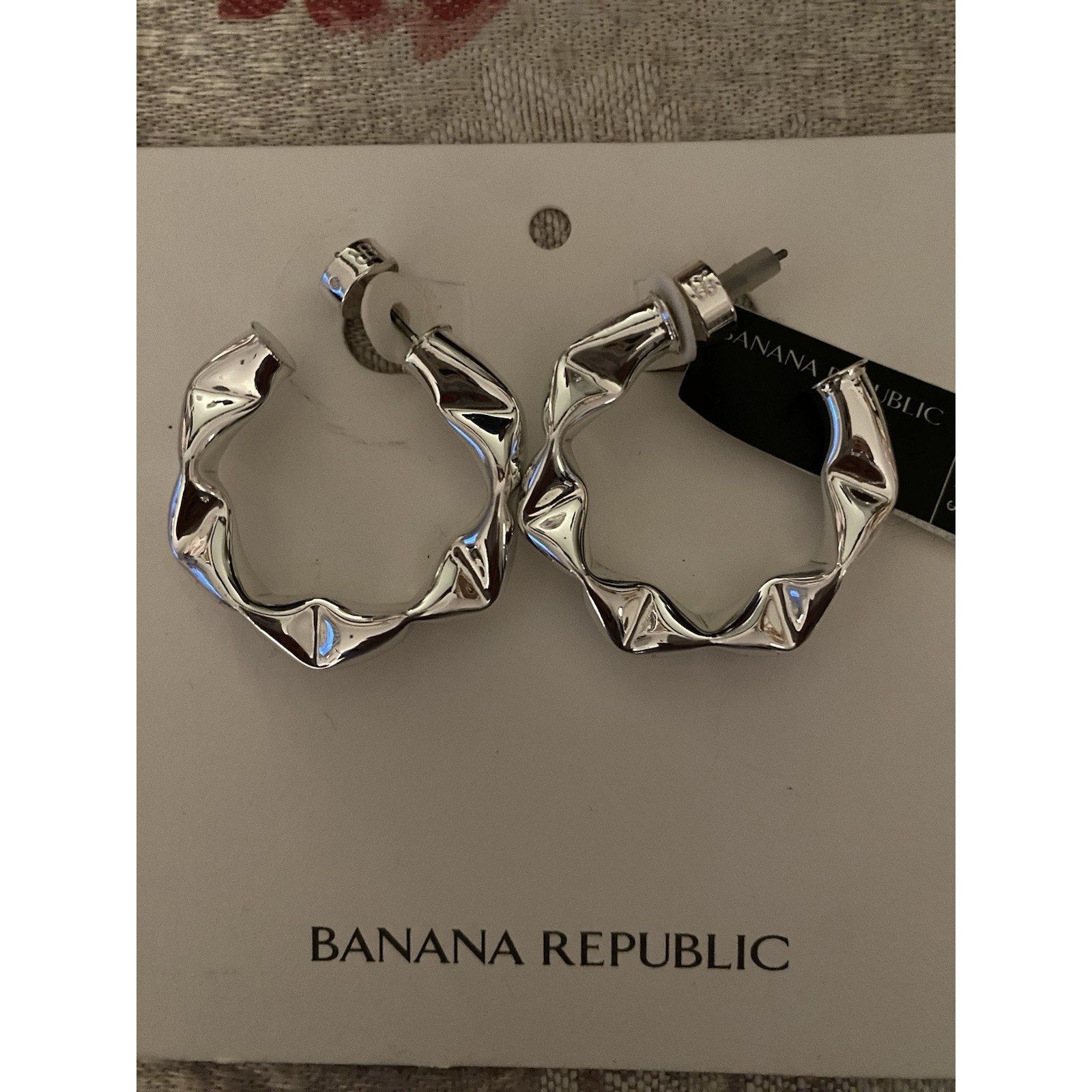 Banana Republic Banana Republic Silver Pierced Earrings Size ONE SIZE - 1 Thumbnail