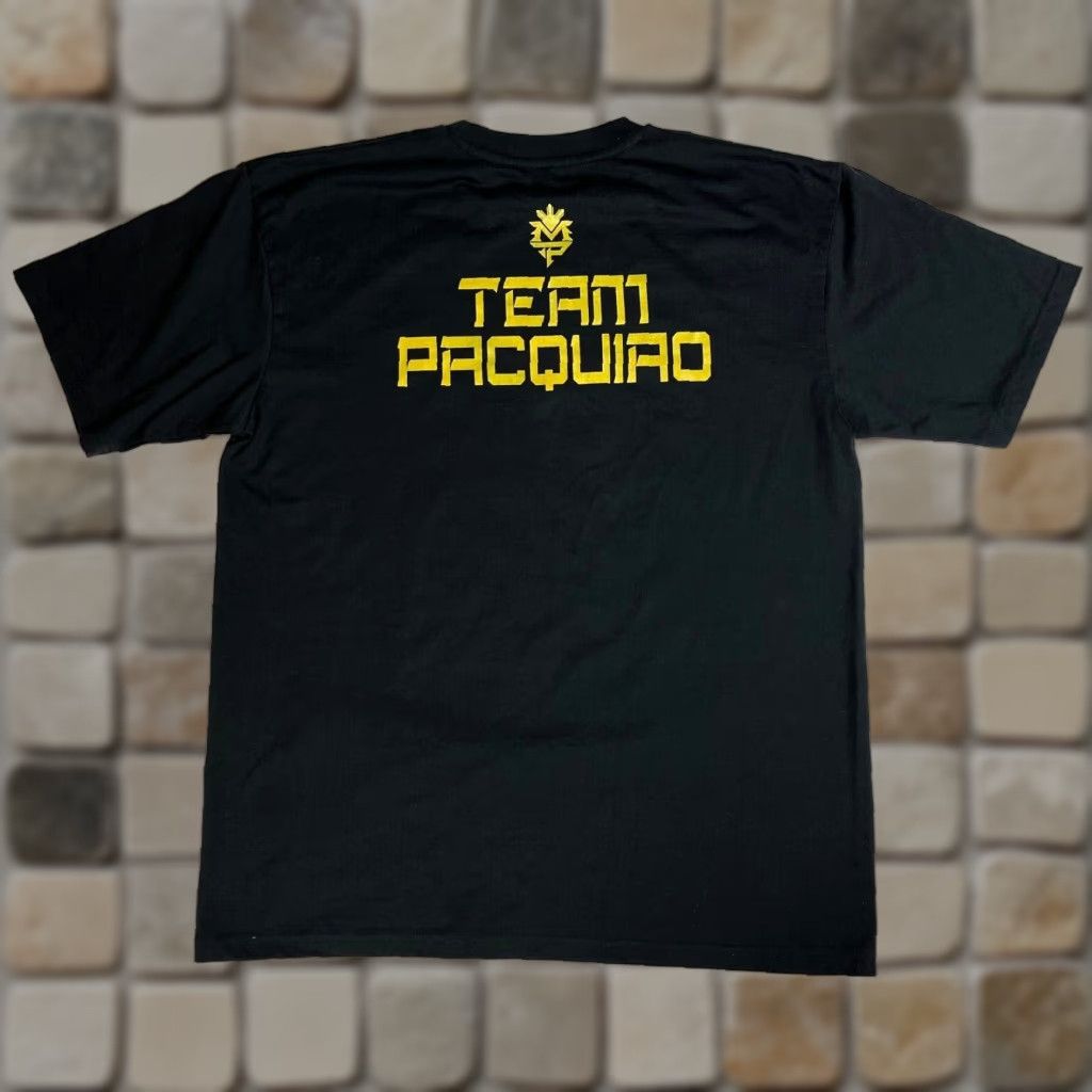 Vintage Men's T-Shirt Pacquiao Fearless Fighter 3XL Black Crew Neck Short Sleeve Sports Graphics Mens Size US XXL / EU 58 / 5 - 1 Thumbnail