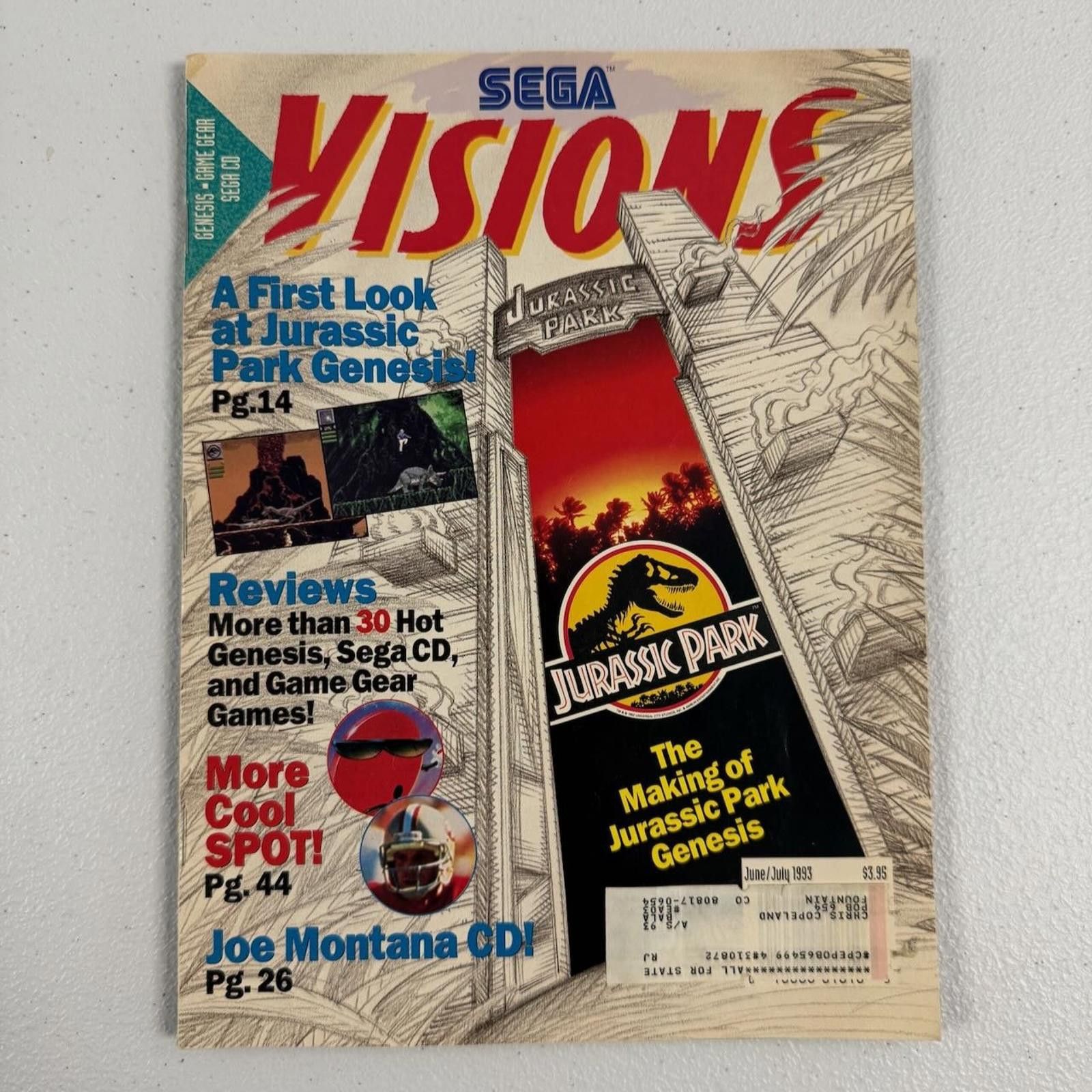 Designer Vtg 1993 Sega Visions Magazine Genesis June July Cool Spot Size ONE SIZE - 1 Thumbnail