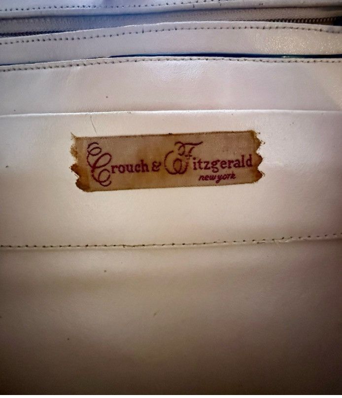 Other Vintage Crouch & Fitzgerald Black Reptile Leather Handbag Size ONE SIZE - 6 Thumbnail