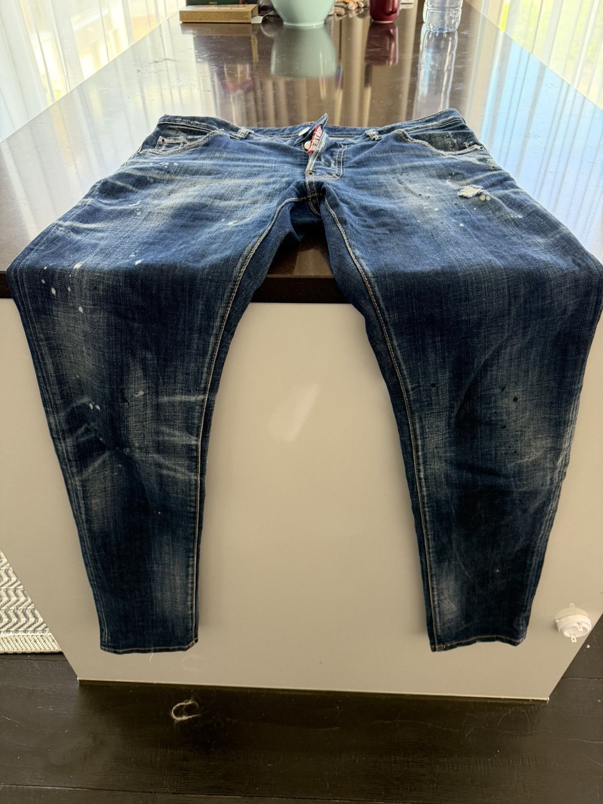Dsquared2 Dsquared2 Cool Guy Jean Medium Blue Distressed Size 48 / W32 Size US 32 / EU 48 - 2 Thumbnail