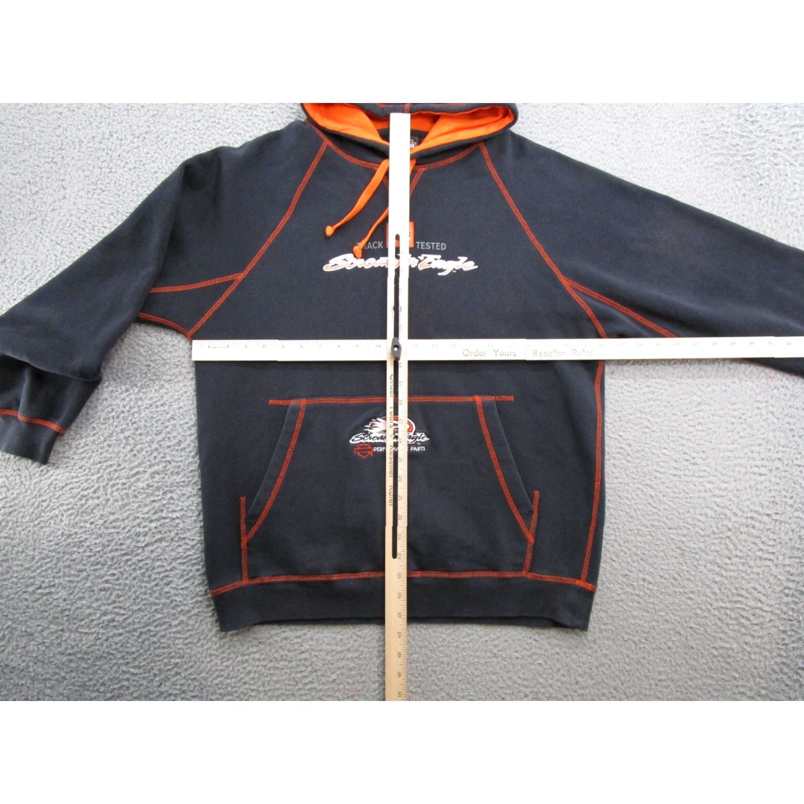 Harley Davidson VTG Harley-Davidson Screaming Eagle Embroidered Hoodie Mens SZ M Motorcycle Size US M / EU 48-50 / 2 - 5 Thumbnail