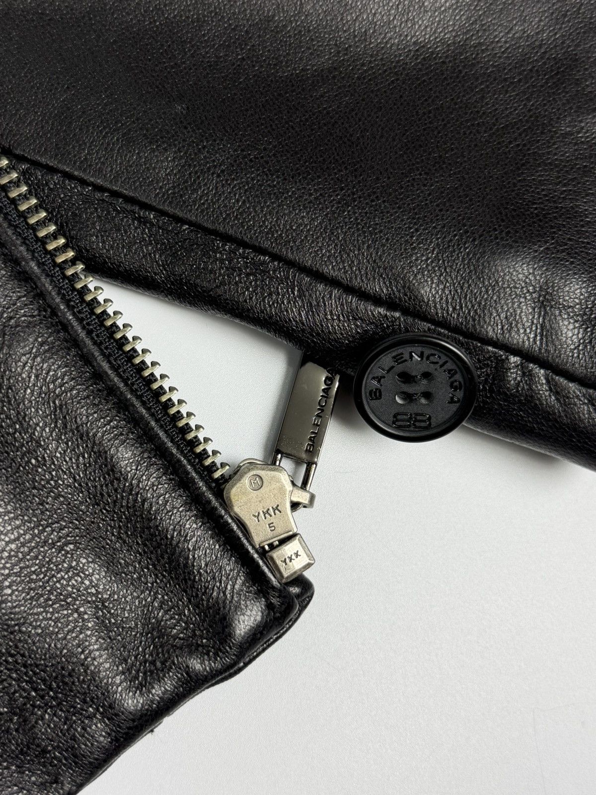 Balenciaga RARE Balenciaga 1997 Nicholas Ghesquière Leather Jacket Size US M / EU 48-50 / 2 - 6 Thumbnail