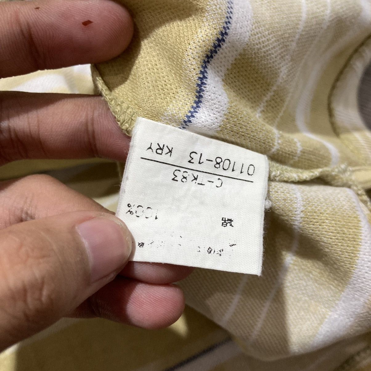 Burberry 1990s Vintage Burberrys Nova Check Pocket Polo Tshirt Luxury Size US L / EU 52-54 / 3 - 18 Thumbnail