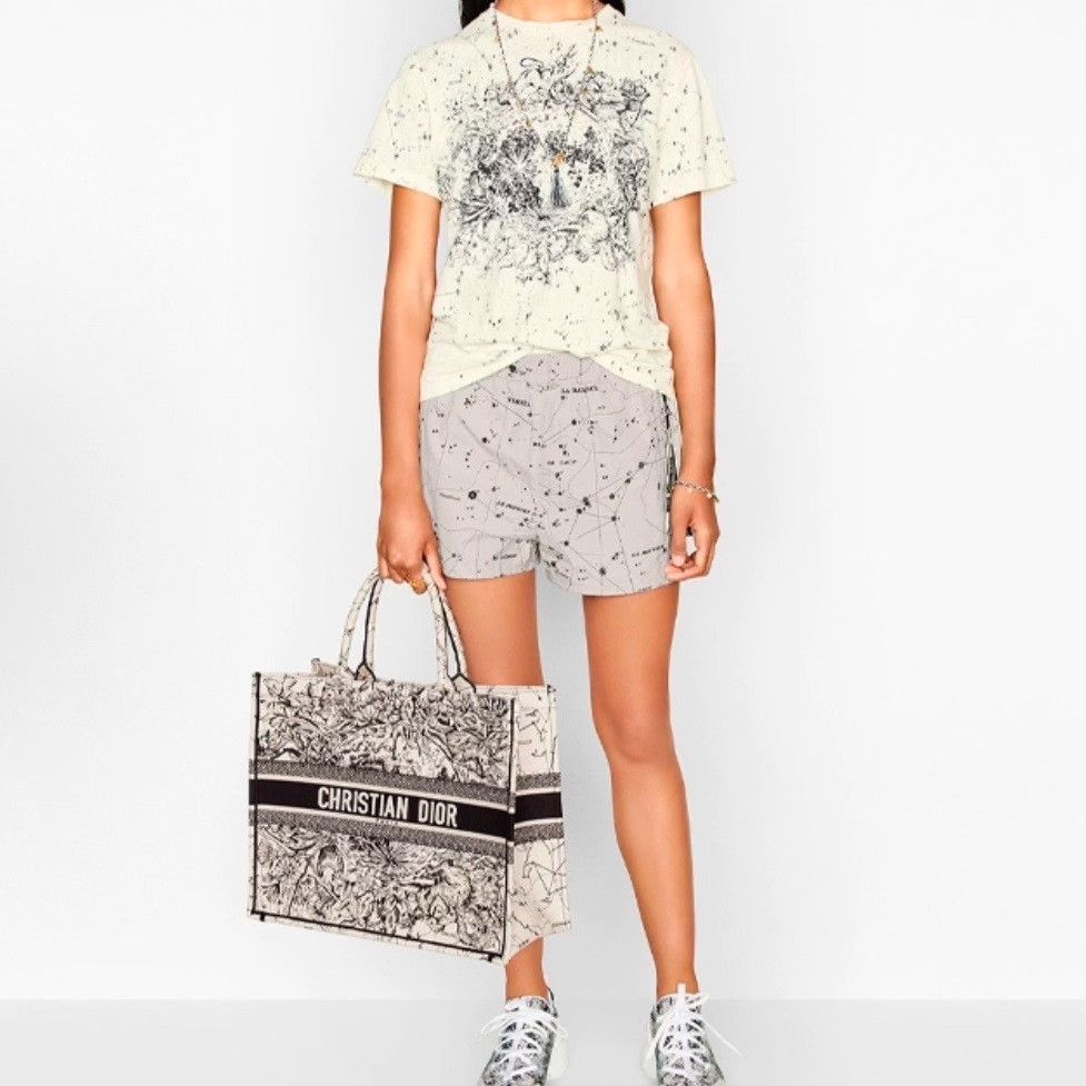 Dior Dior Retro Printed White Pants 30 Women Size 30" / US 8 / IT 44 - 1 Thumbnail