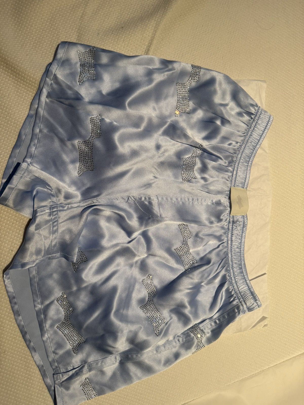 SKYLRK Skylrk “Silky Blue” Silk Boxers Size 32 - 1 Thumbnail