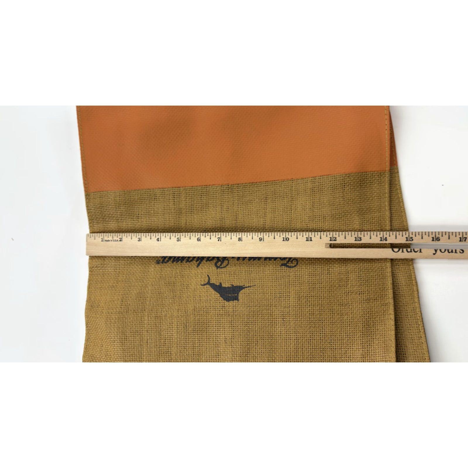Tommy Bahama Tommy Bahama Tote Bag Womens Large Tan Orange Jute Vegan Leather Shoulder Beach Bag Womens Large Tan Orange Jute Vegan Leather Shoulder Beach Size ONE SIZE - 4 Thumbnail