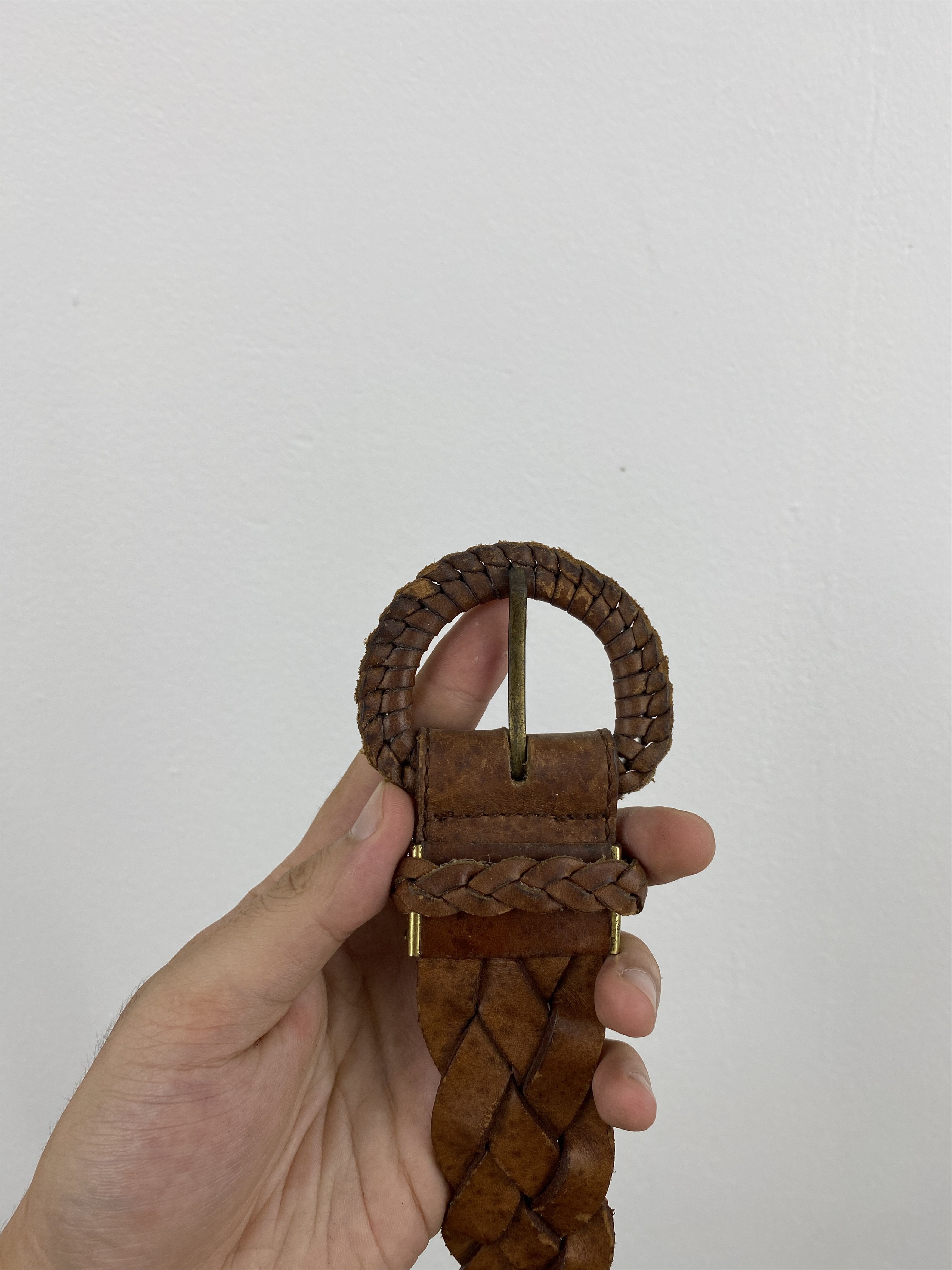 If Six Was Nine Vintage 80s Japanese Brand Braided Waist Belt B0003 Size ONE SIZE - 4 Thumbnail