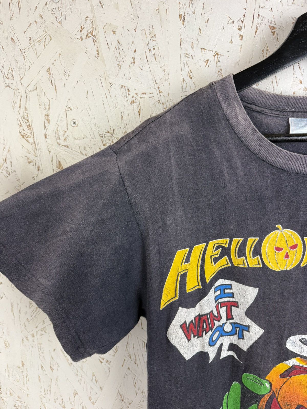 Band Tees 80s Helloween 1988/89 I Want Out Pumpkins Fly Free T-Shirt M Size US M / EU 48-50 / 2 - 6 Thumbnail