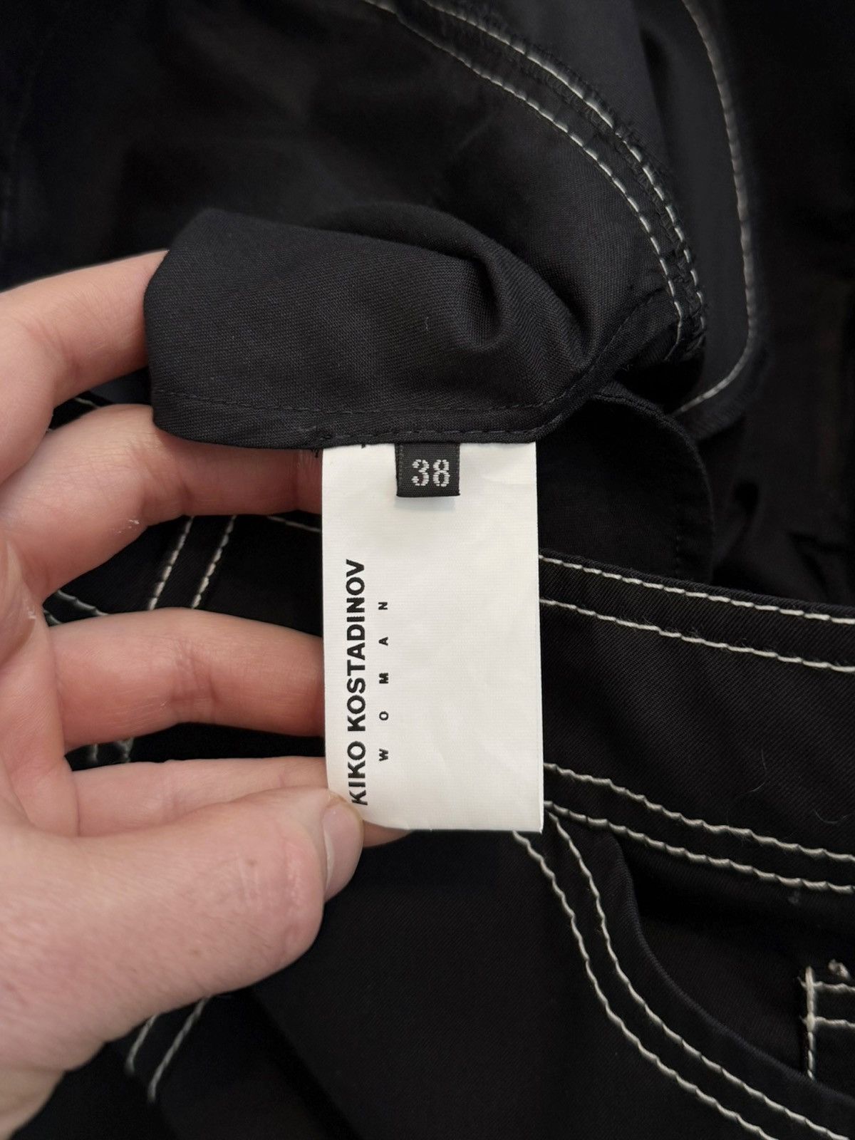 Kiko Kostadinov 2023 Runway Black Bran Carpenter Trouser Size 26" / US 2 / IT 38 - 13 Thumbnail