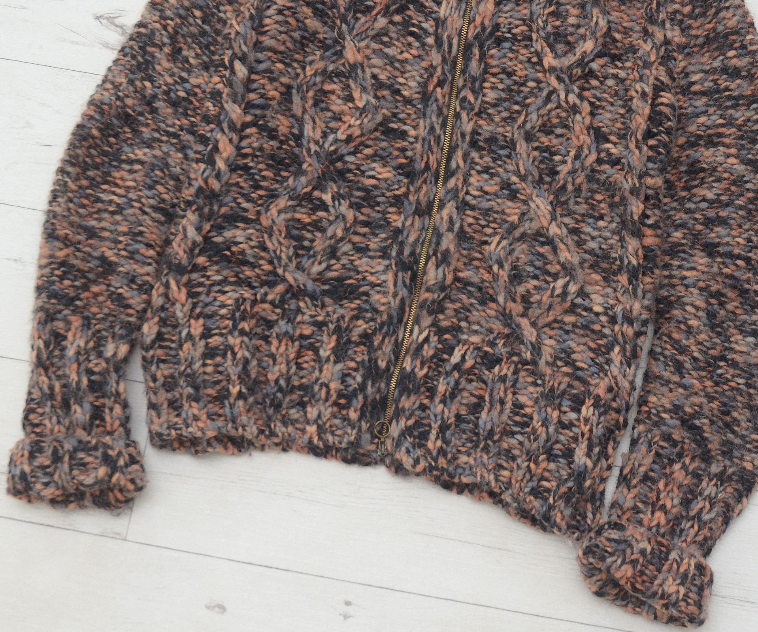 Japanese Brand × MAX&Co. × Vintage Vintage MAX & Co Classic Wool Full Zip Sweater Knit Y2K Size L / US 10 / IT 46 - 3 Thumbnail