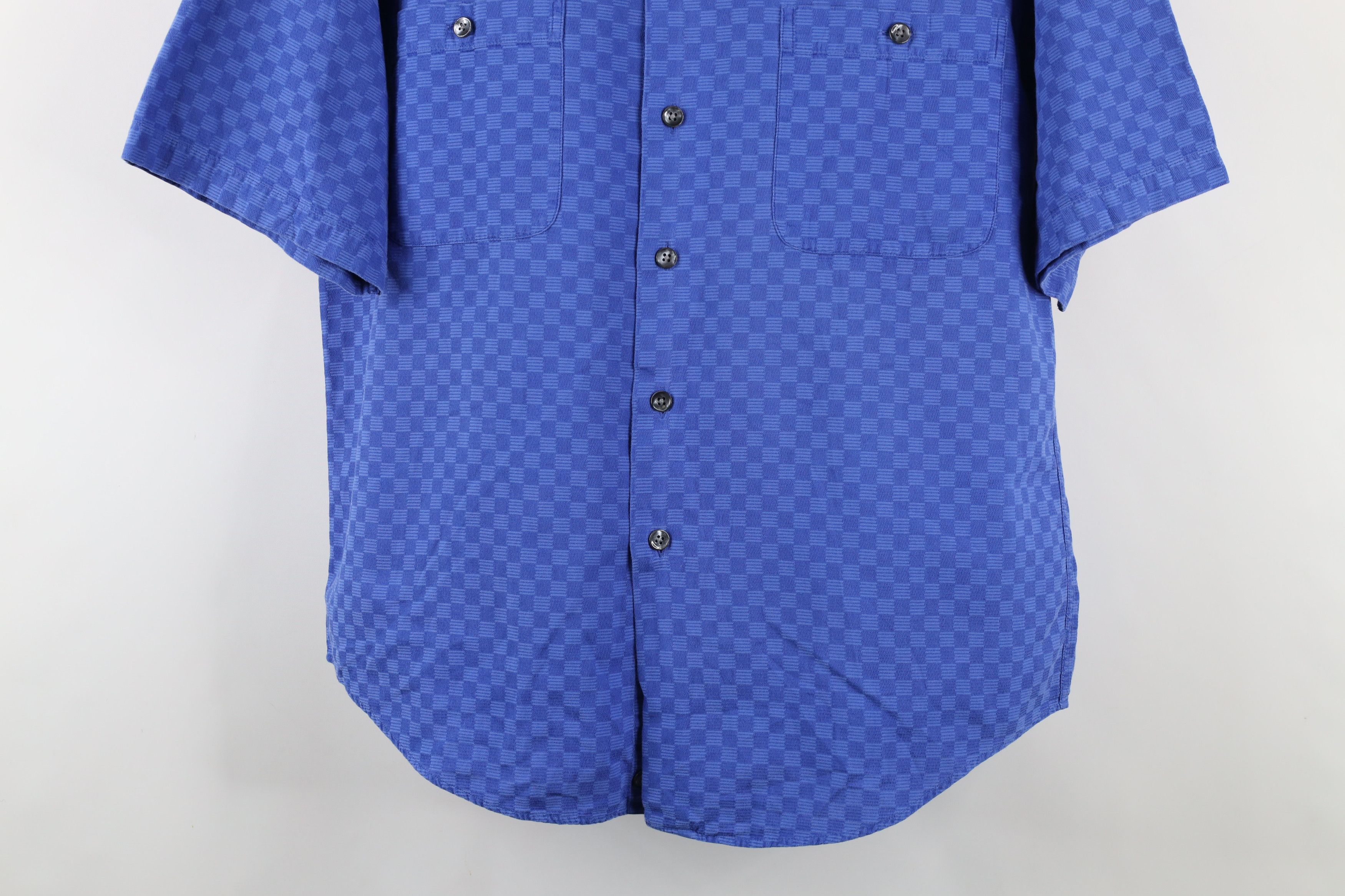 Vintage Vintage 90s Streetwear Checkered Short Sleeve Button Shirt Size US M / EU 48-50 / 2 - 3 Thumbnail