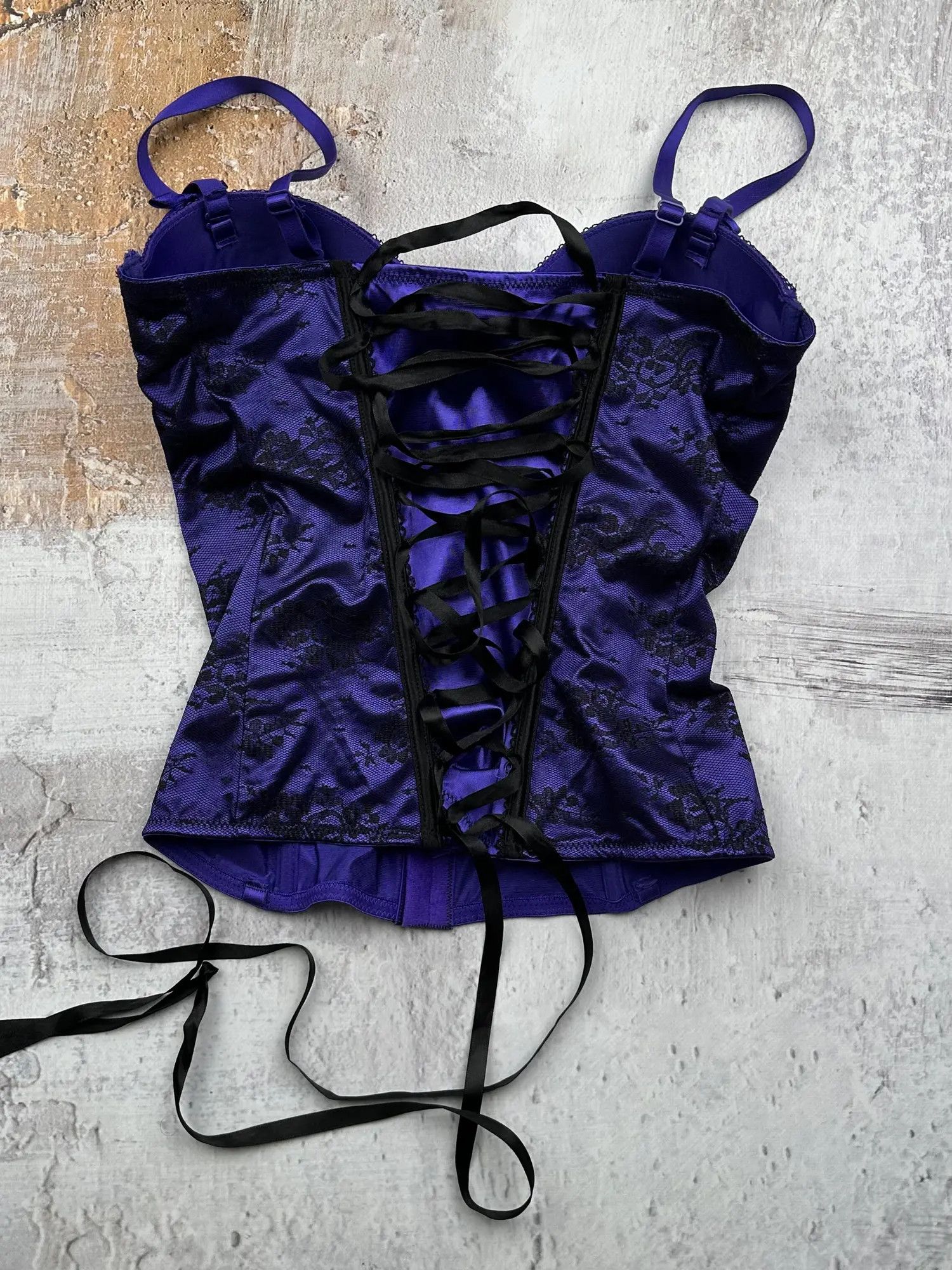 image of Avant Garde x Vintage Bondage Corset in Purple, Women's (Size Small)