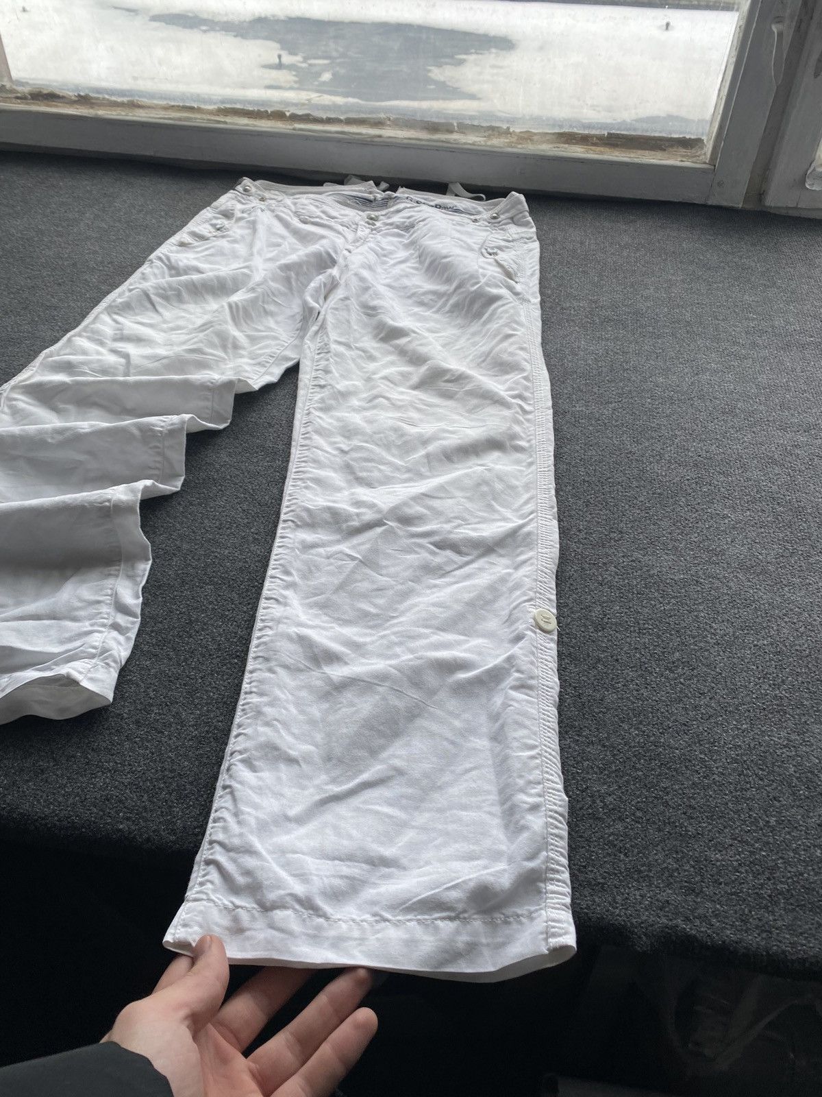 G-Star 🔥Opium Punk G Star White Relaxed women pants y2k loose 31 sz Size 32" / US 10 / IT 46 - 4 Thumbnail