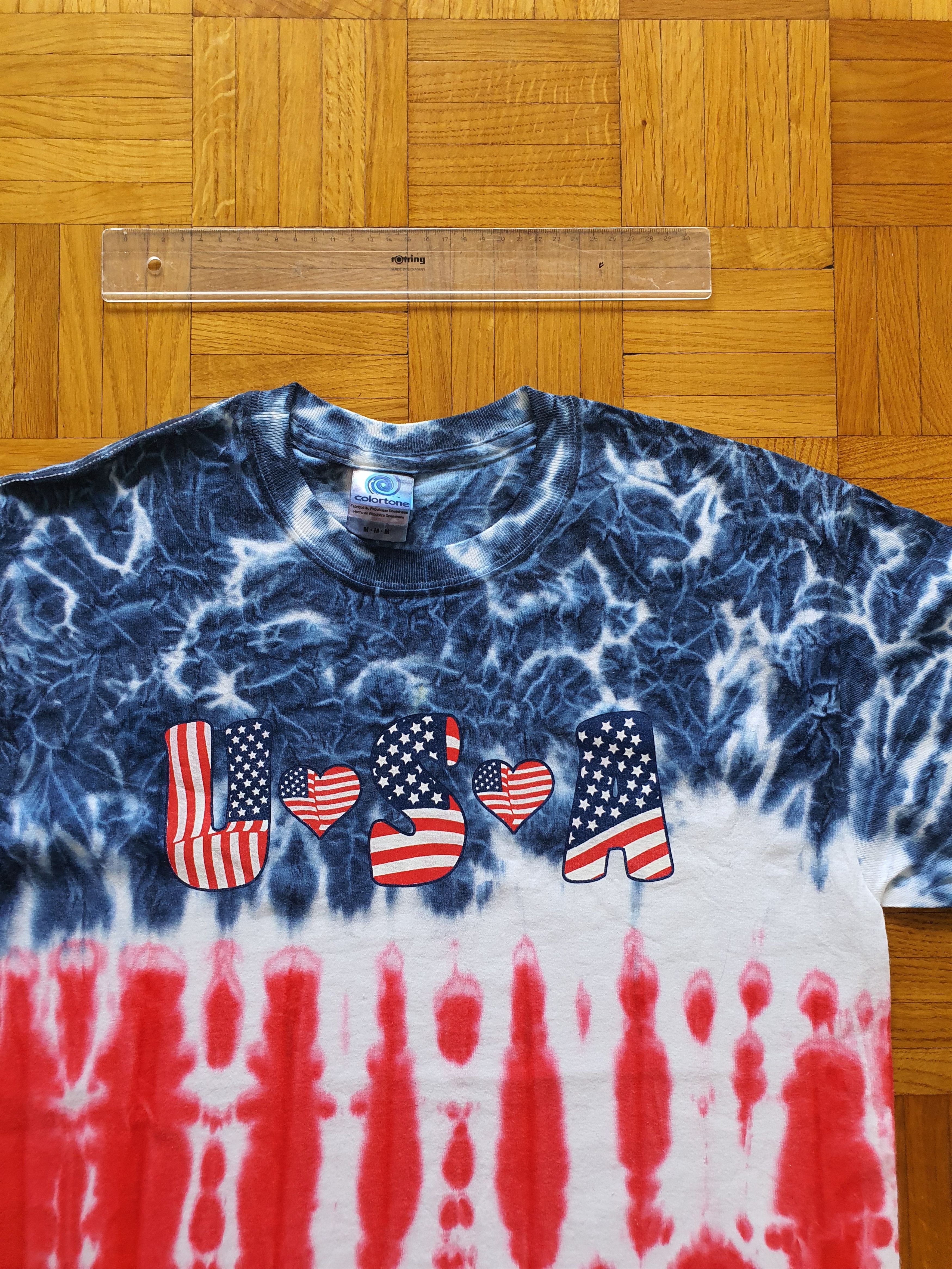 Other COLORTONE - Tie Dye T-Shirt w USA Graphic Size US M / EU 48-50 / 2 - 3 Thumbnail