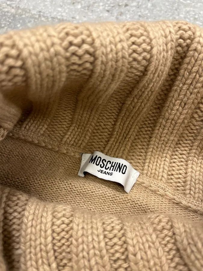 Moschino Moschino Beige Crosses Turtleneck Sweater Size US XS / EU 42 / 0 - 8 Thumbnail
