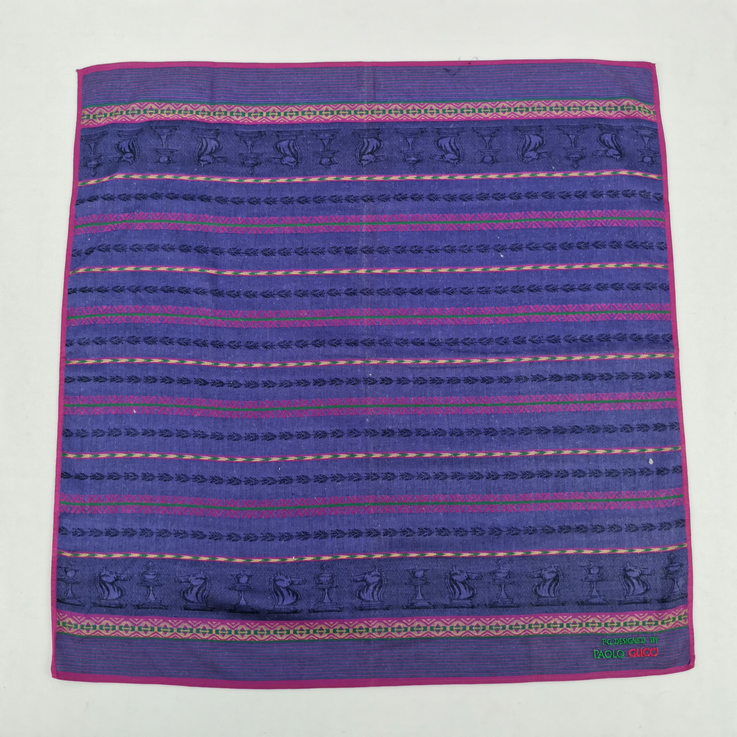 Paolo Gucci Vintage Paolo Gucci Handkerchief Neckerchief Bandana Size ONE SIZE - 2 Thumbnail