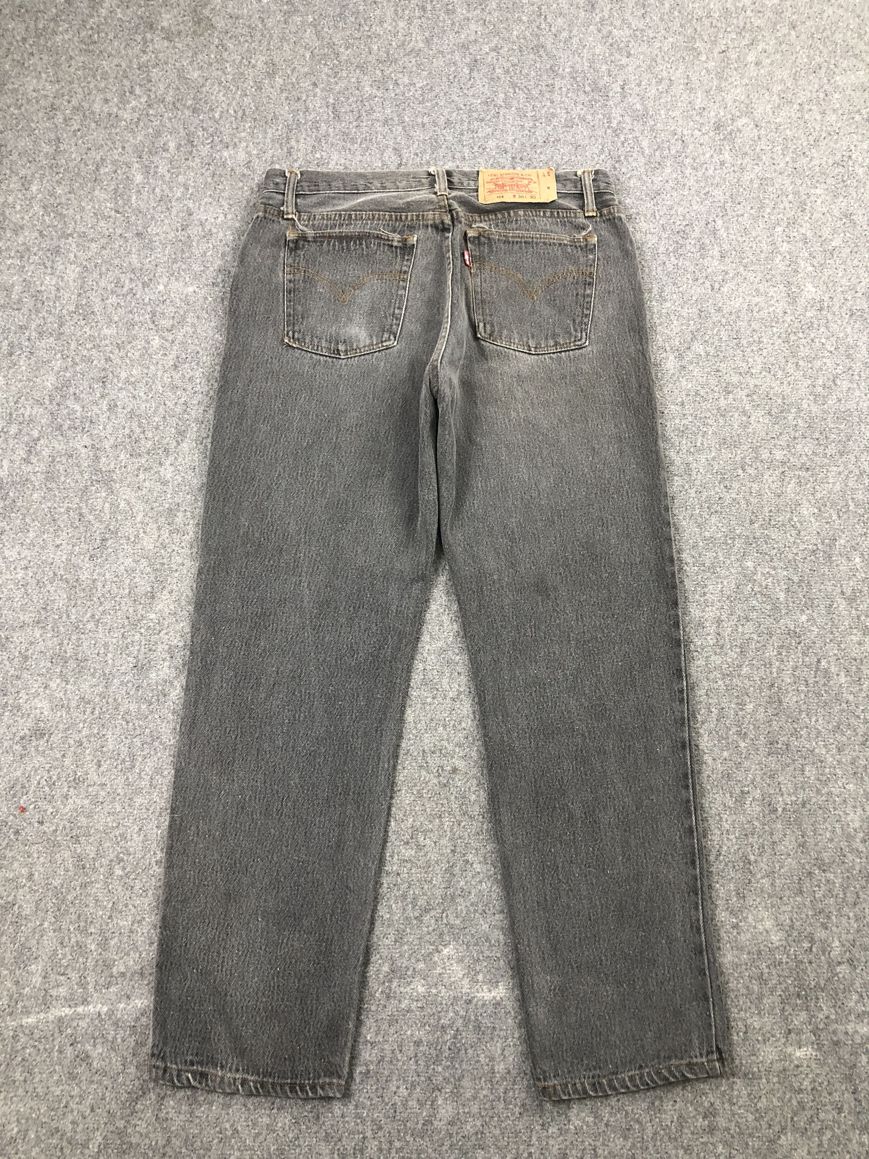 Levi's × Vintage Vintage Levis 501 Faded Black Jeans Size US 34 / EU 50 - 3 Thumbnail