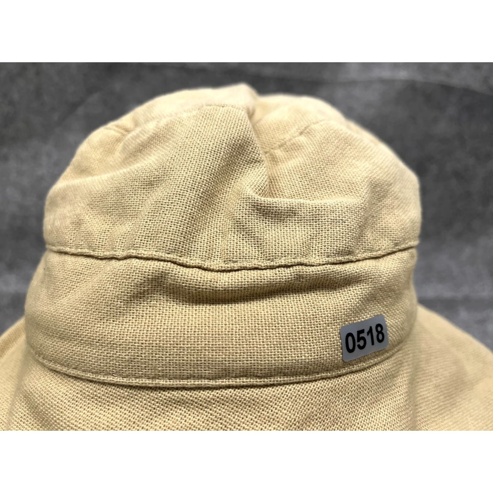 Vintage Scala Hat Bucket Fitted Adult7 1/2 Beige Canvas Wide Brim Sun Outdoor Beach Size ONE SIZE - 2 Thumbnail
