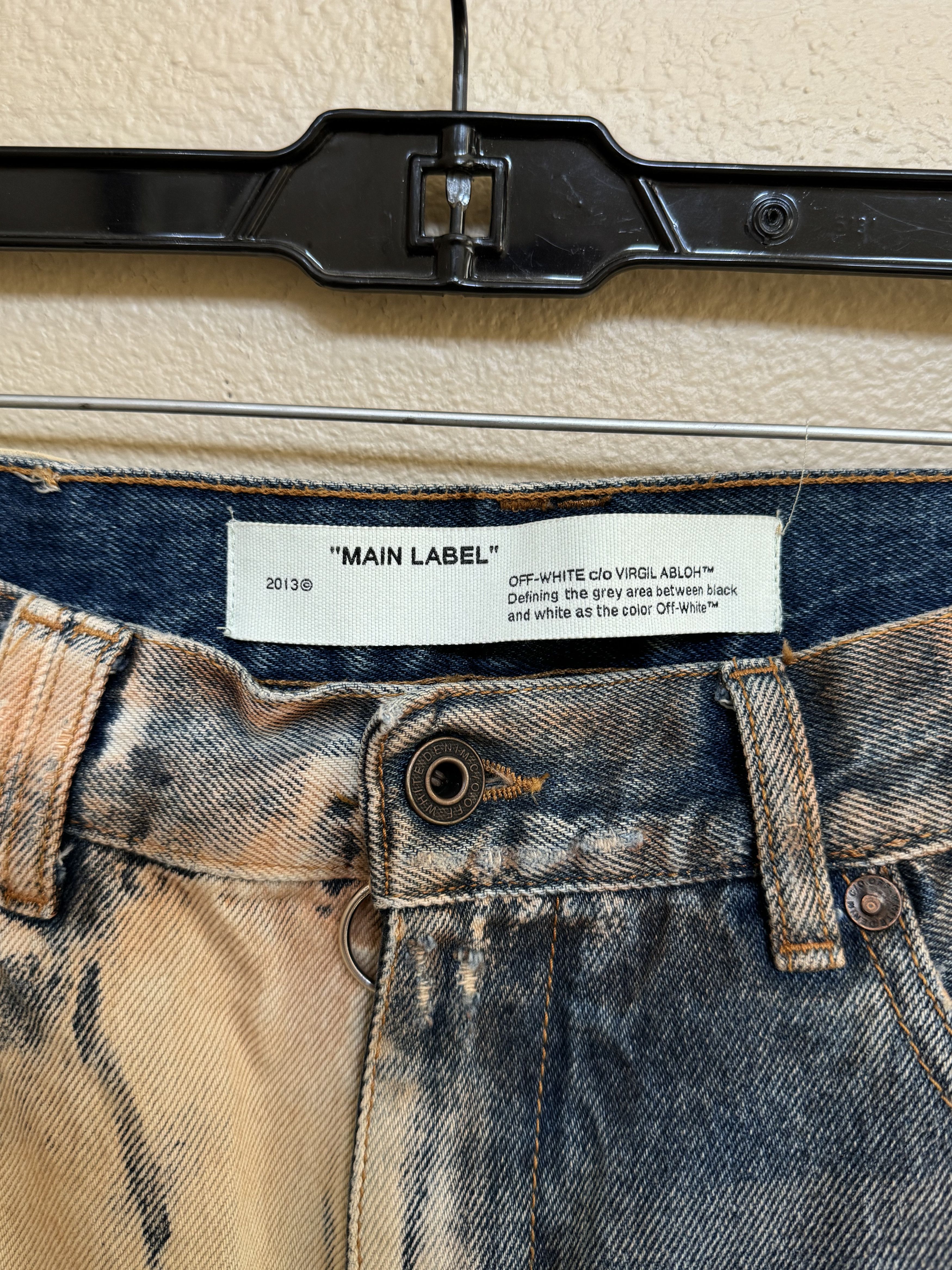 Off-White Off-White Red Stripe Multicolor Denim Jeans Size 36 Size US 36 / EU 52 - 6 Thumbnail