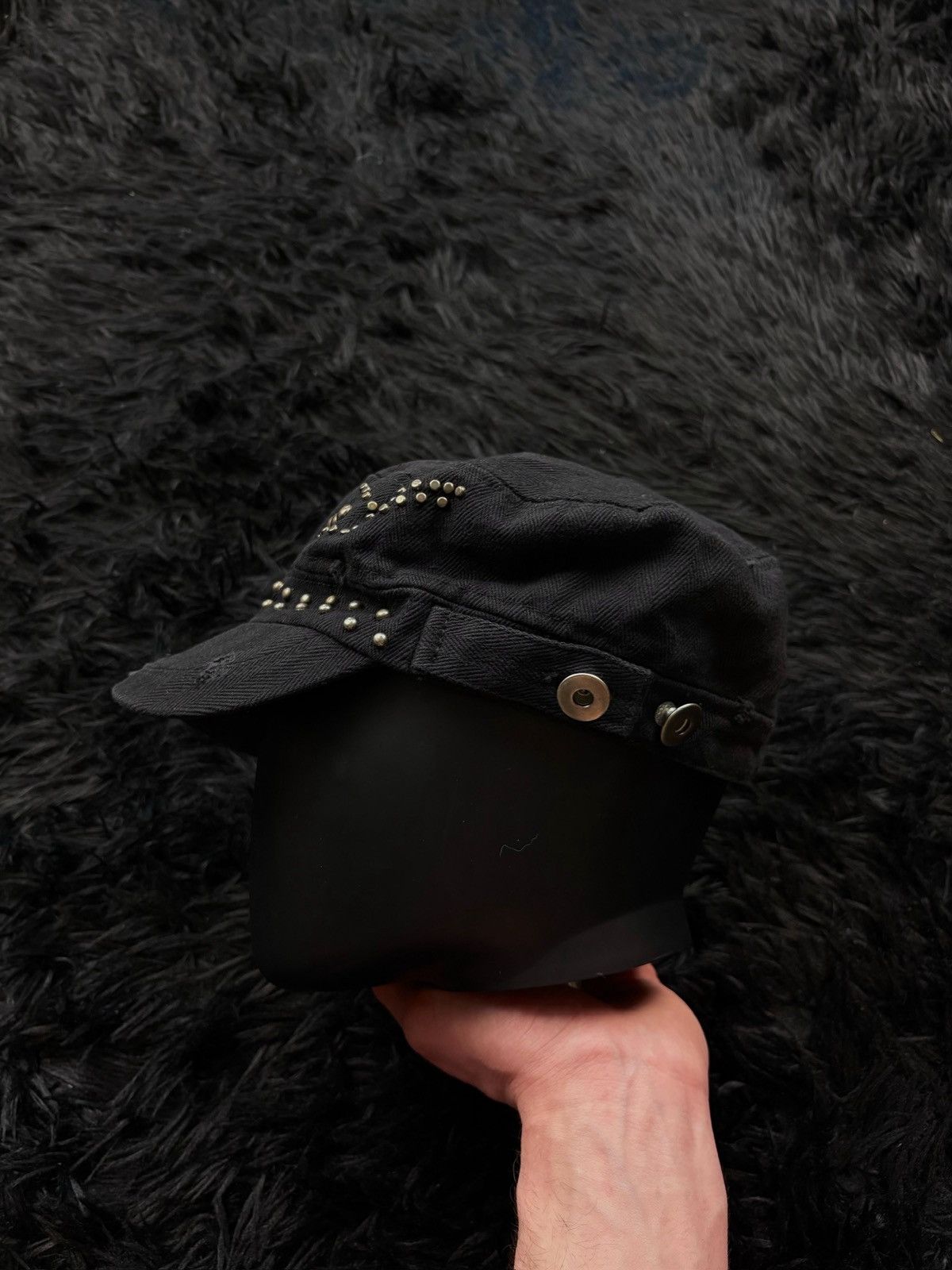 Le Grande Bleu (L.G.B.) LGB Style Archive Avant Garde Military Cap Hat Size ONE SIZE - 3 Thumbnail