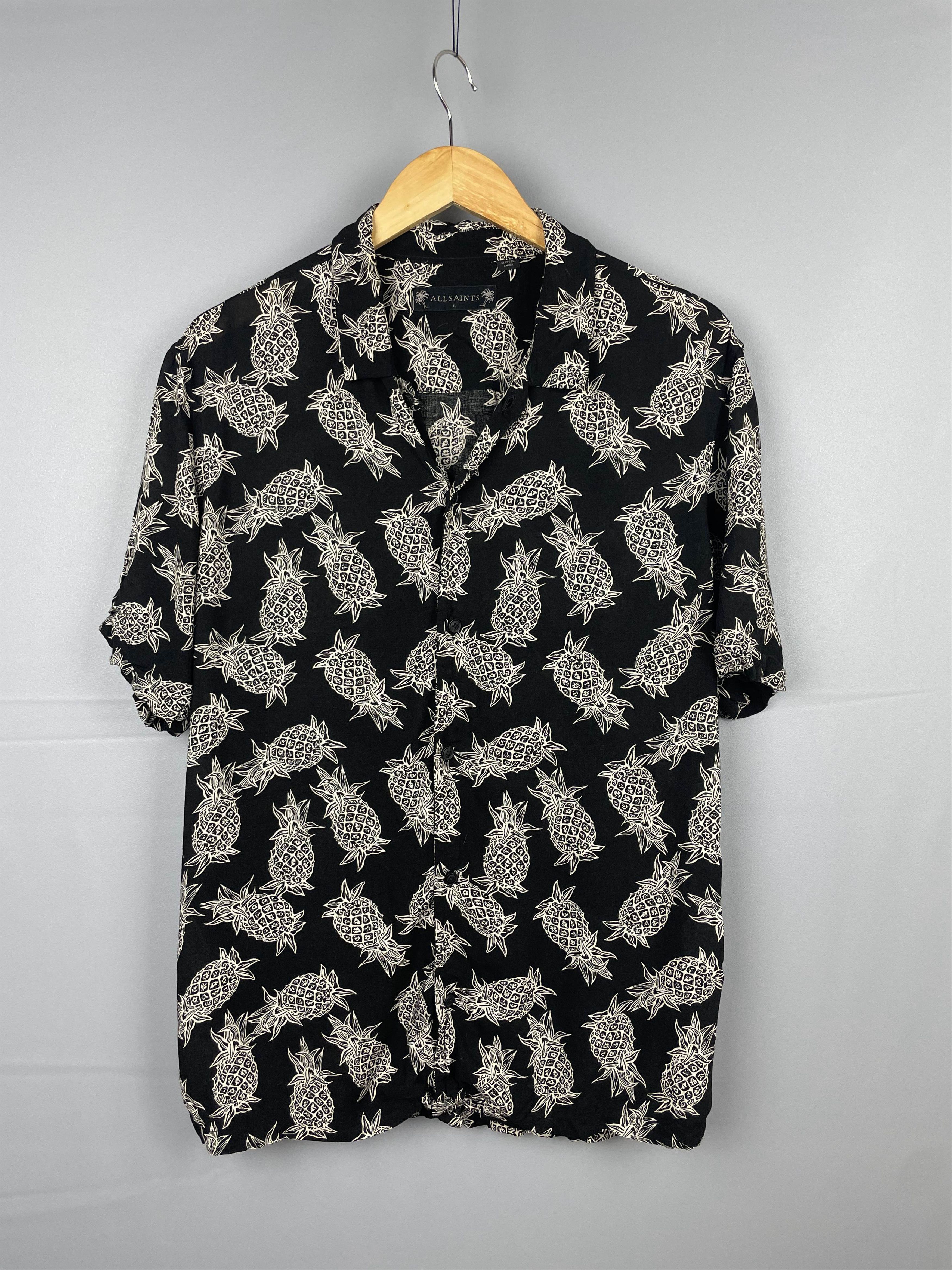 Allsaints Allsaints Pine Shirt Short Sleeve Hawaiian Pineapple Size US L / EU 52-54 / 3 - 1 Thumbnail