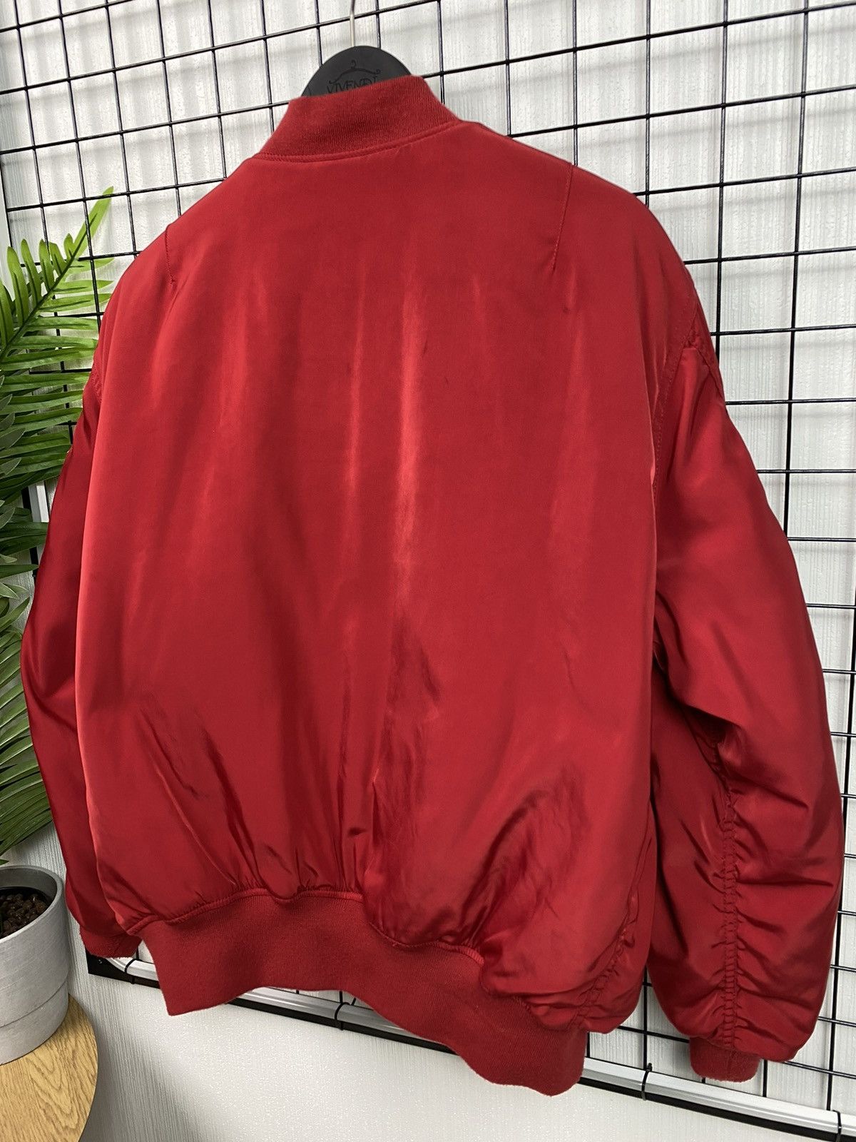 Vintage MA-1 Bomber Jacket Free size Men Red Military style Size US L / EU 52-54 / 3 - 22 Thumbnail