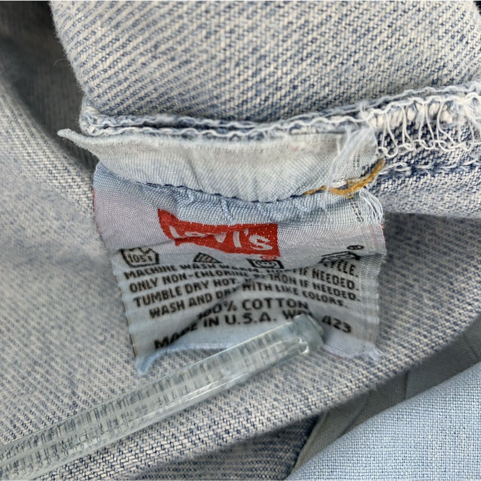 Levi's VTG Levi's 501 Button Fly 36x30" Jeans USA MADE Distressed Size US 36 / EU 52 - 8 Thumbnail