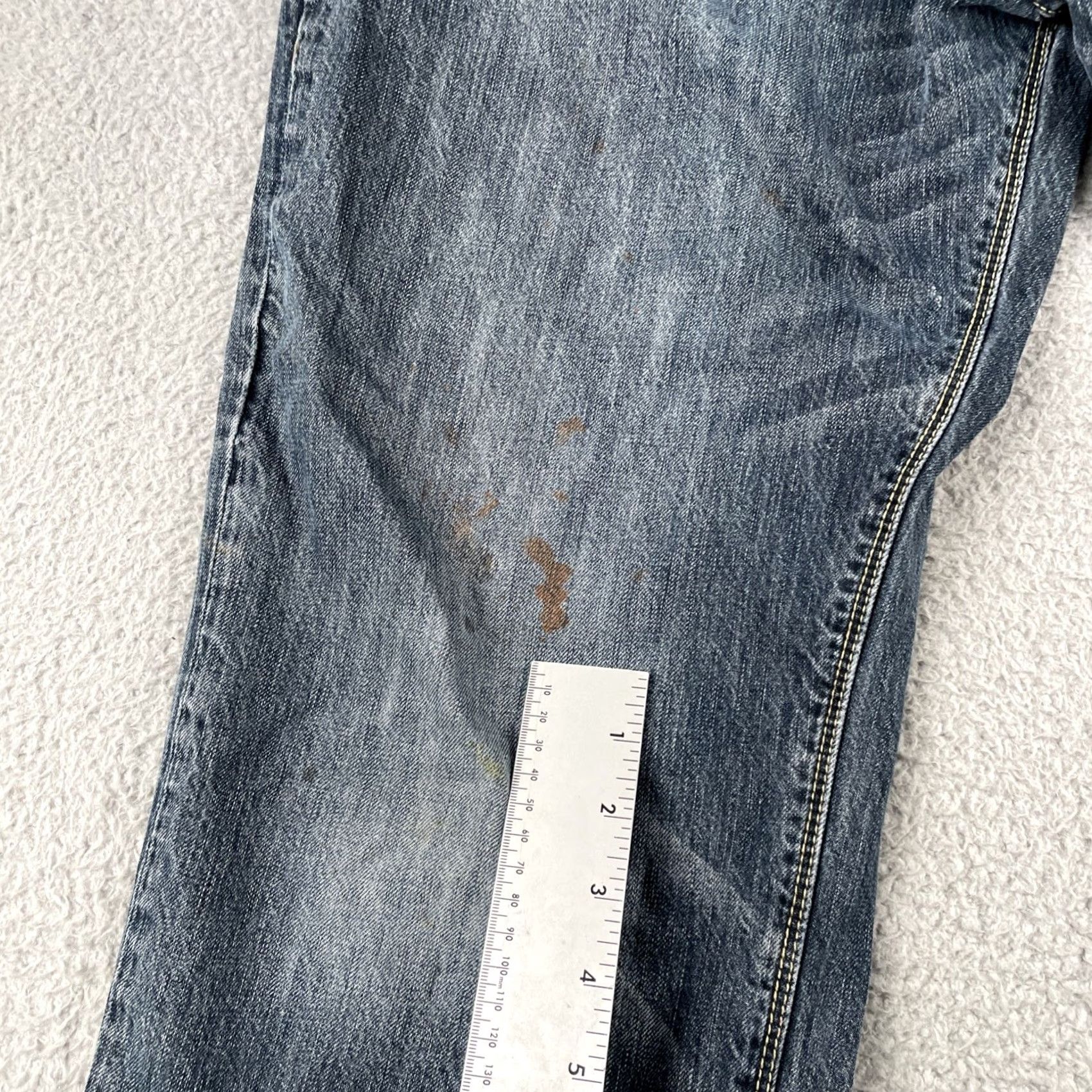 Ed Hardy VINTAGE Ed Hardy Jeans Denim Blue 34x31 Men 90s California Skull Tattoo Rock Streetwear Y2K Fashion Size US 34 / EU 50 - 7 Thumbnail