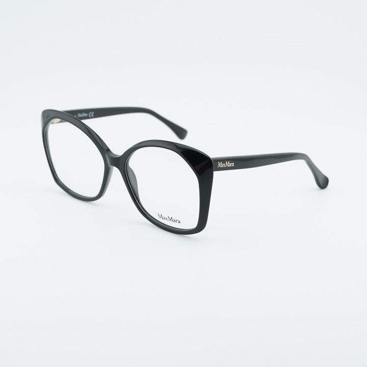 Max Mara Max Mara MM5029 001 Eyeglasses Black 57mm Square Frame Size ONE SIZE - 6 Thumbnail